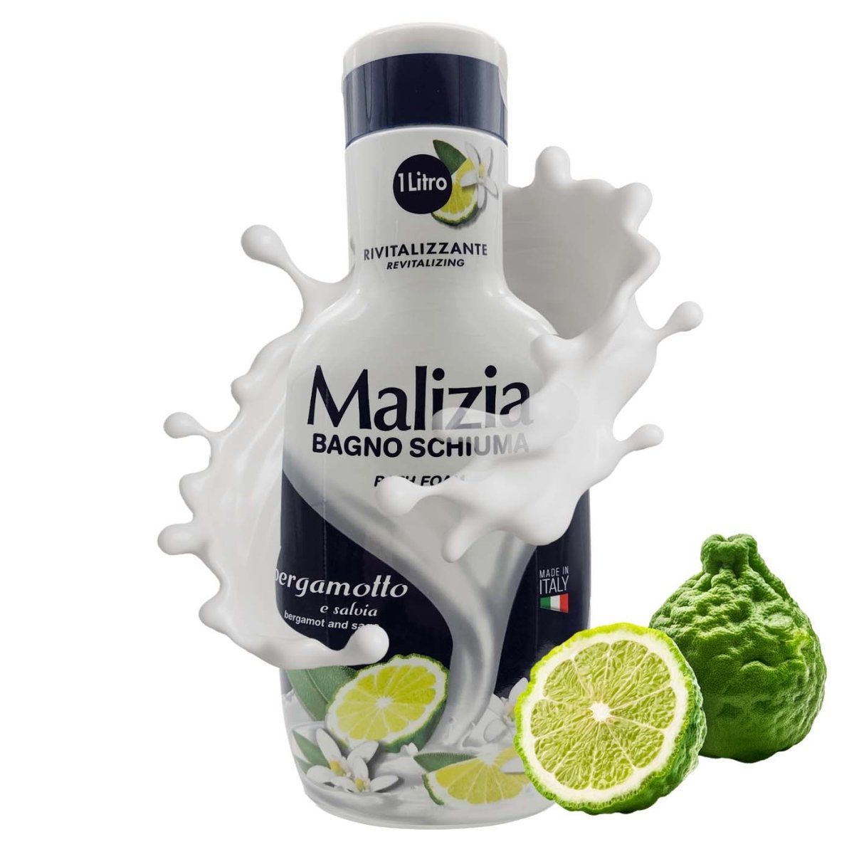 Malizia Bagno Schiuma Bergamotto e Salvia 1l - italienisch - einkaufen.de