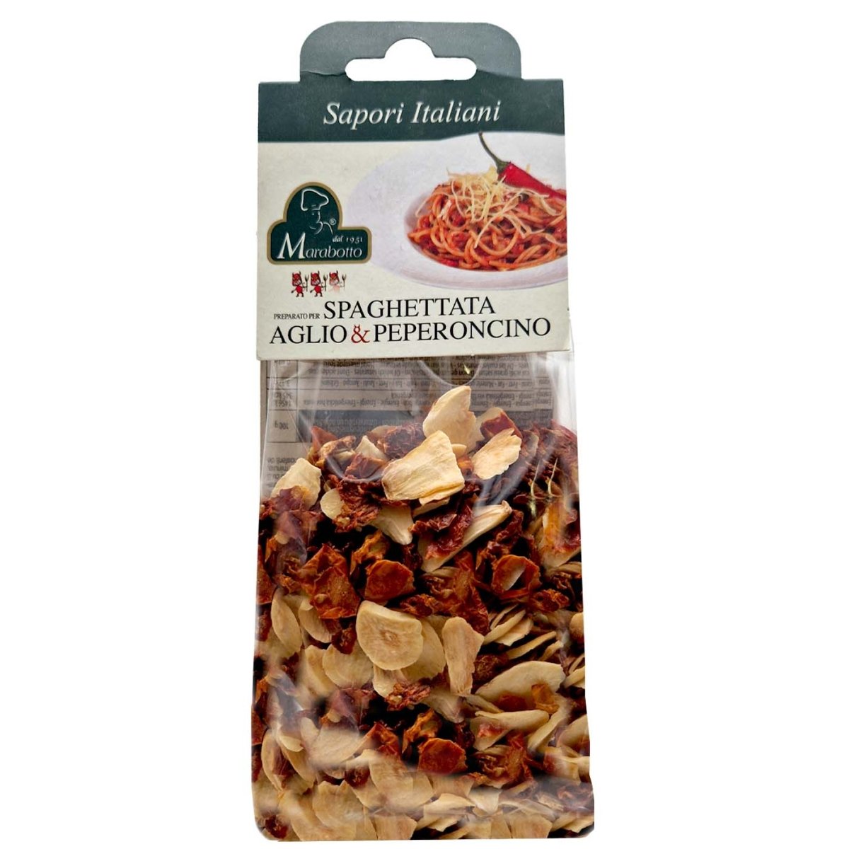 MARABOTTO Spaghettata Aglio & Peperoncino – Gewürzmischung Knoblauch - Chili - 0,050kg - italienisch - einkaufen.de