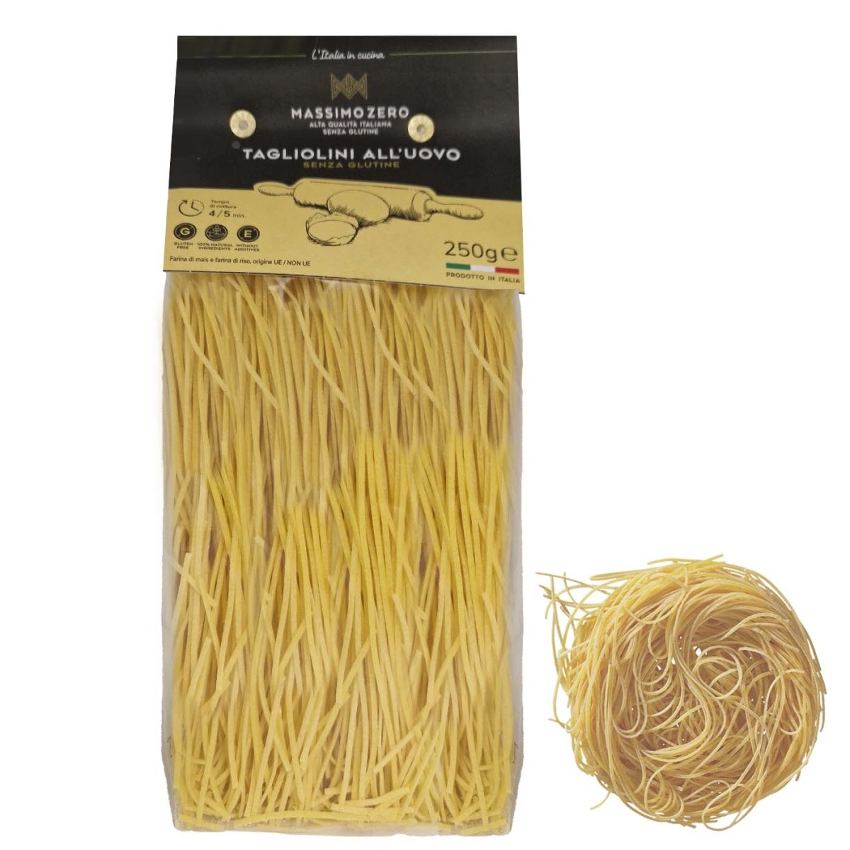 Massimo Zero Tagliolini all’uovo senza glutine 250g - italienisch - einkaufen.de