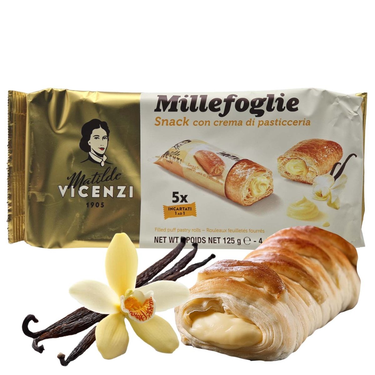 Matilde Vicenzi Blätterteiggebäck 5x 25g - italienisch - einkaufen.de