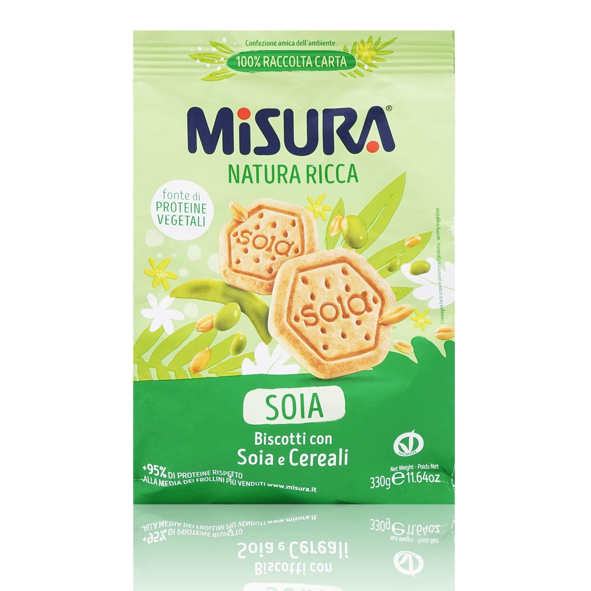 MISURA Biscotti di Soia – Sojakekse - 0,350kg - italienisch - einkaufen.de