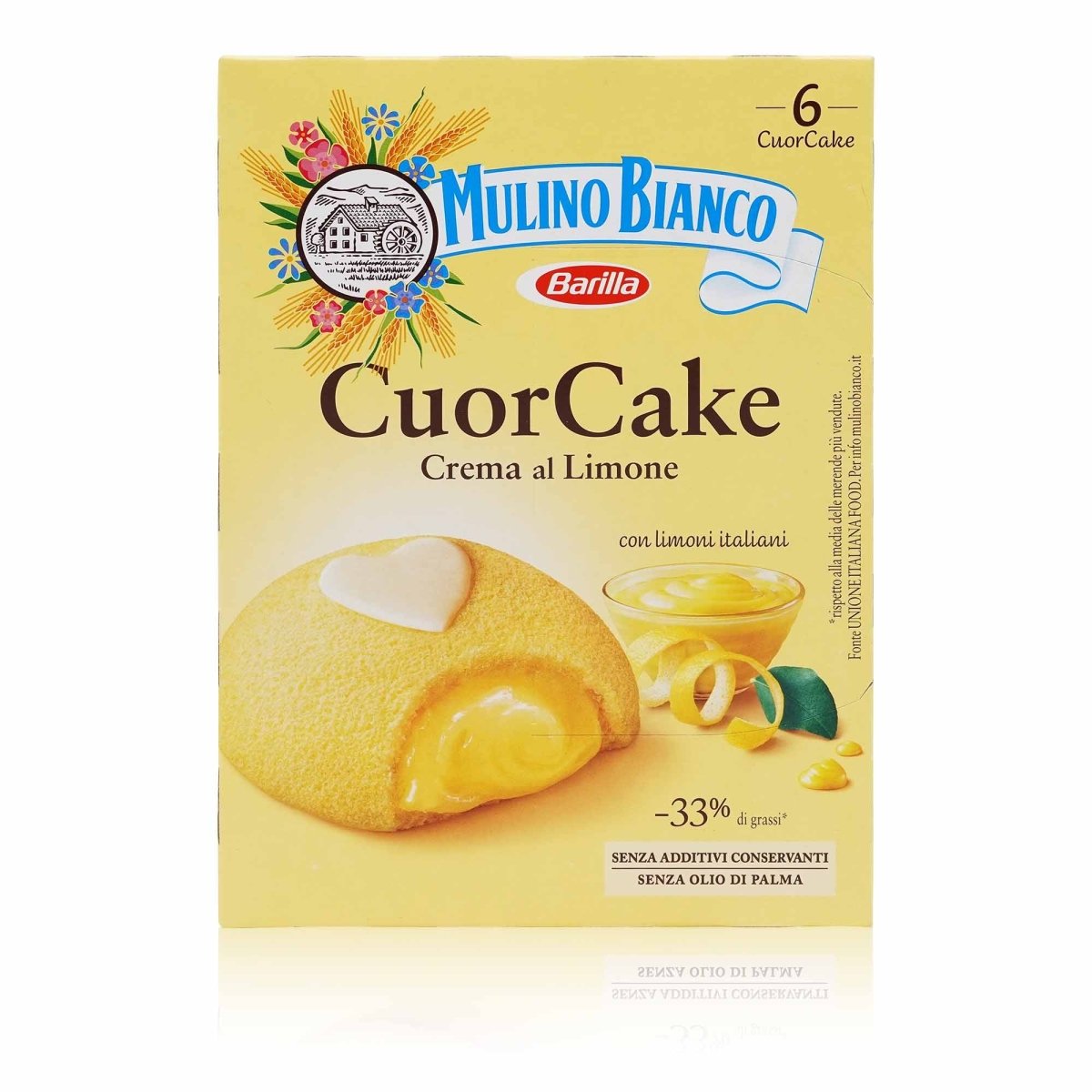MULINO BIANCO CuorCake crema al limone – Zitronenkeks CuorCake - 0,210kg - italienisch - einkaufen.de