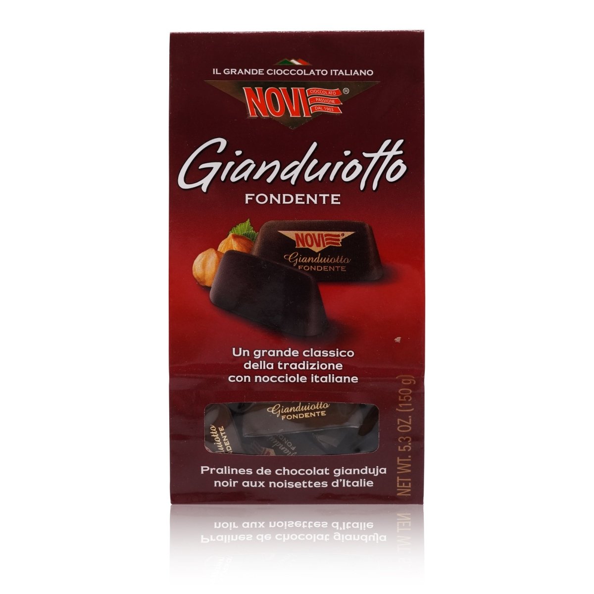 NOVI Gianduiotto Fondente – Gianduiotto Zartbitterpraline - 0,150kg - italienisch - einkaufen.de