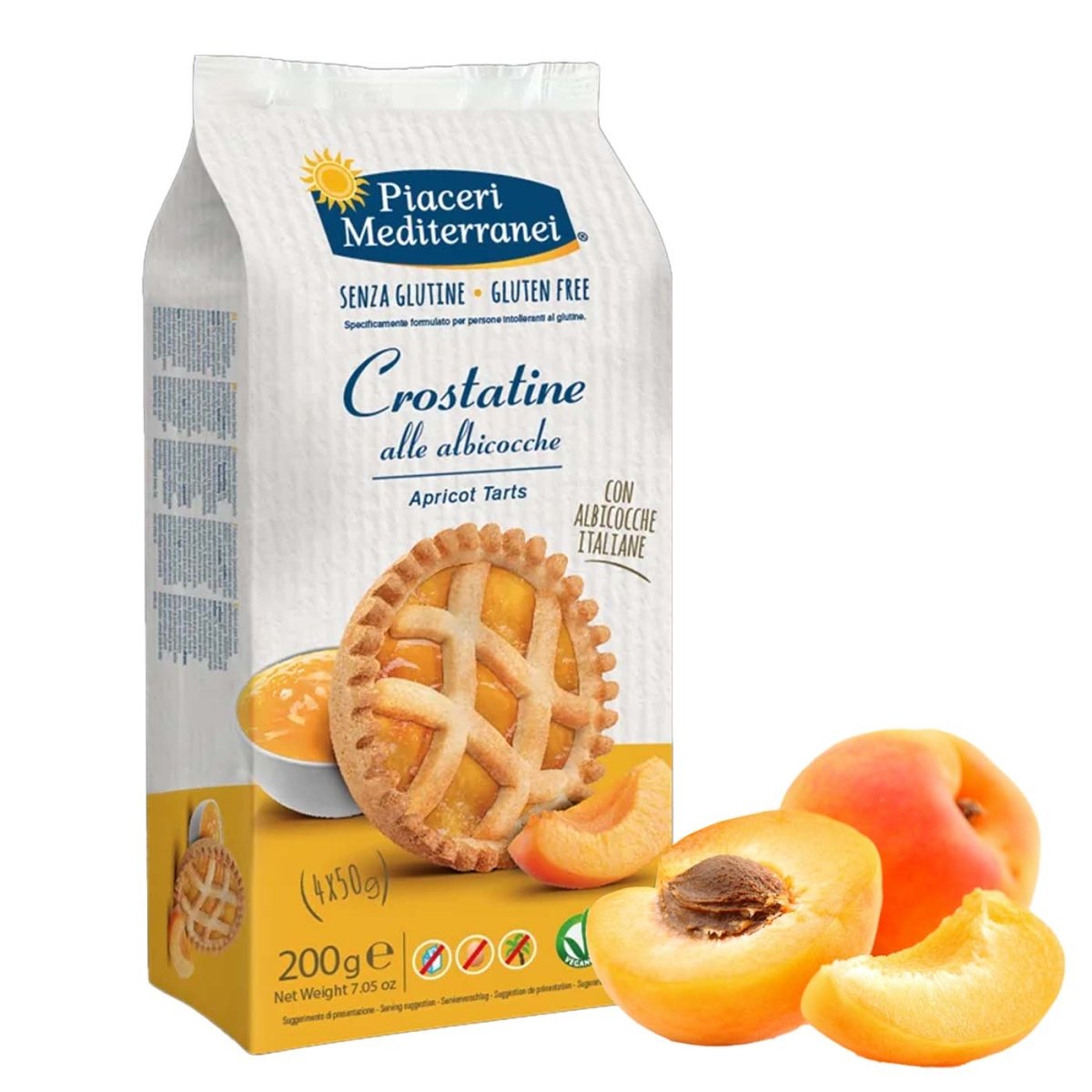 Piaceri Mediterranei Crostatine alle albicocche senza glutine 200g - italienisch - einkaufen.de