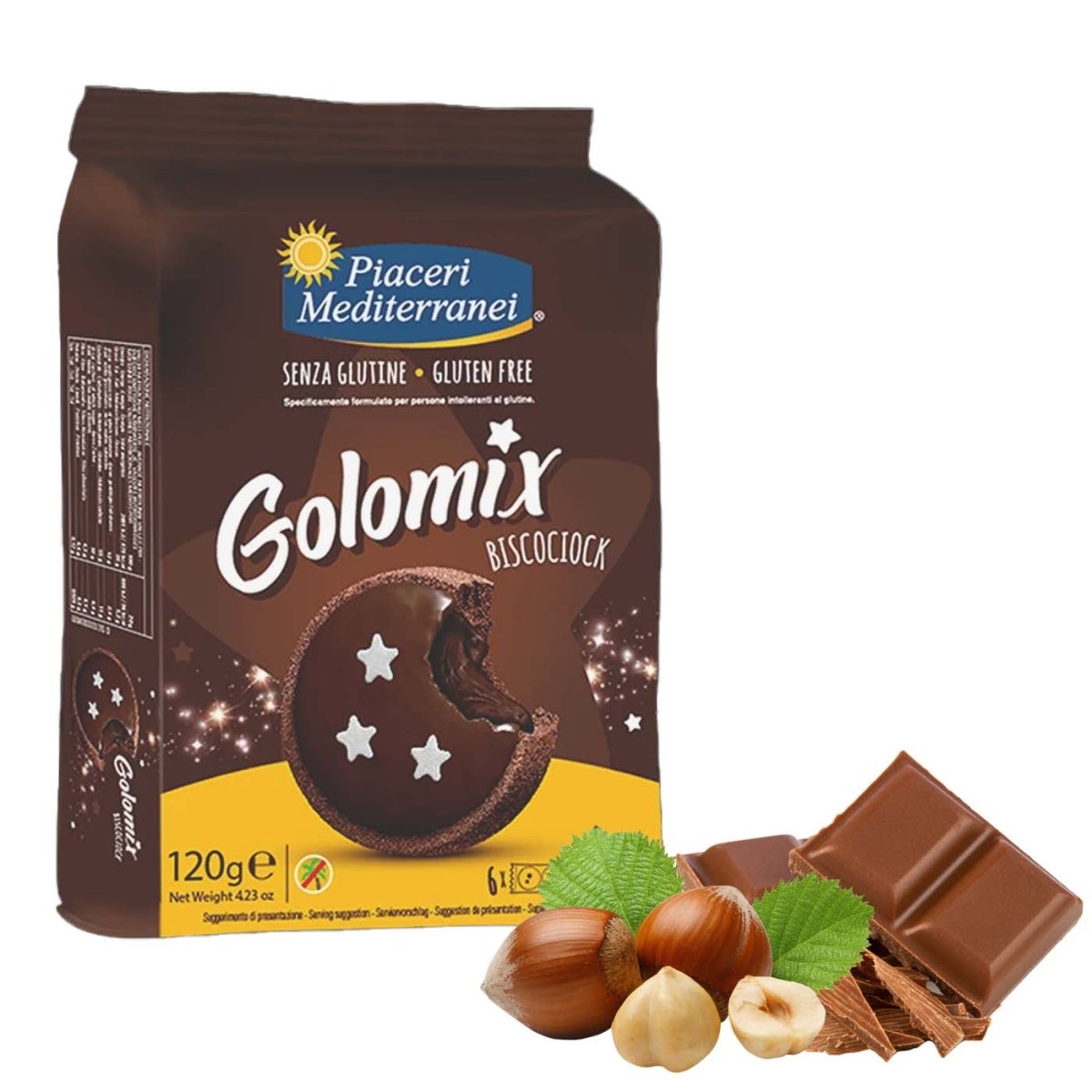 Piaceri Mediterranei Golomix Biscociock senza glutine 120g - italienisch - einkaufen.de