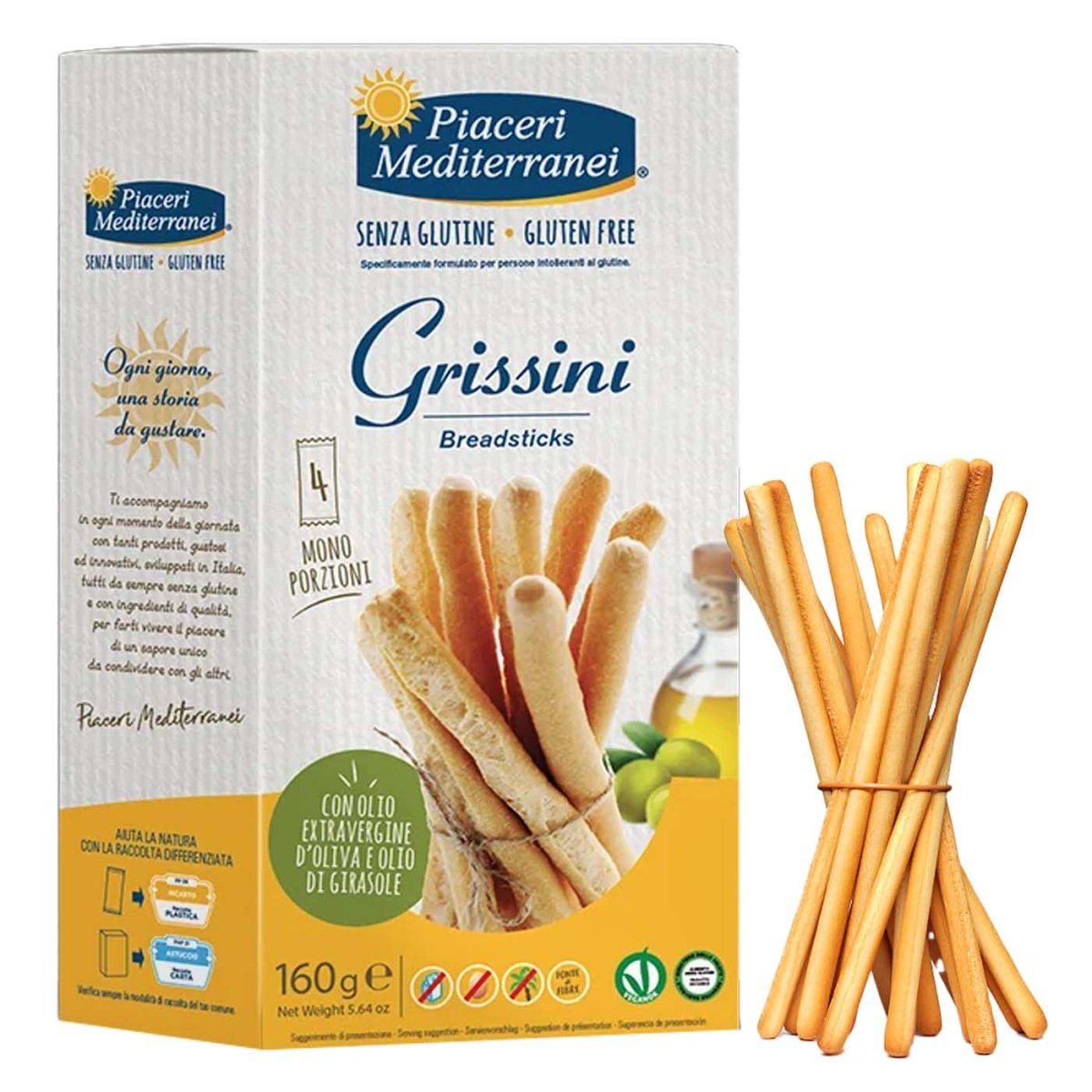 Piaceri Mediterranei Grissini senza glutine 160g - italienisch - einkaufen.de