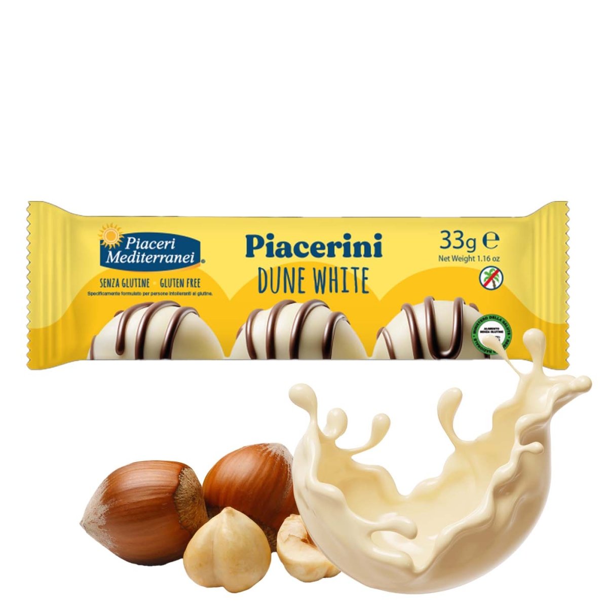Piaceri Mediterranei Piacerini Dune White senza glutine 33g - italienisch - einkaufen.de