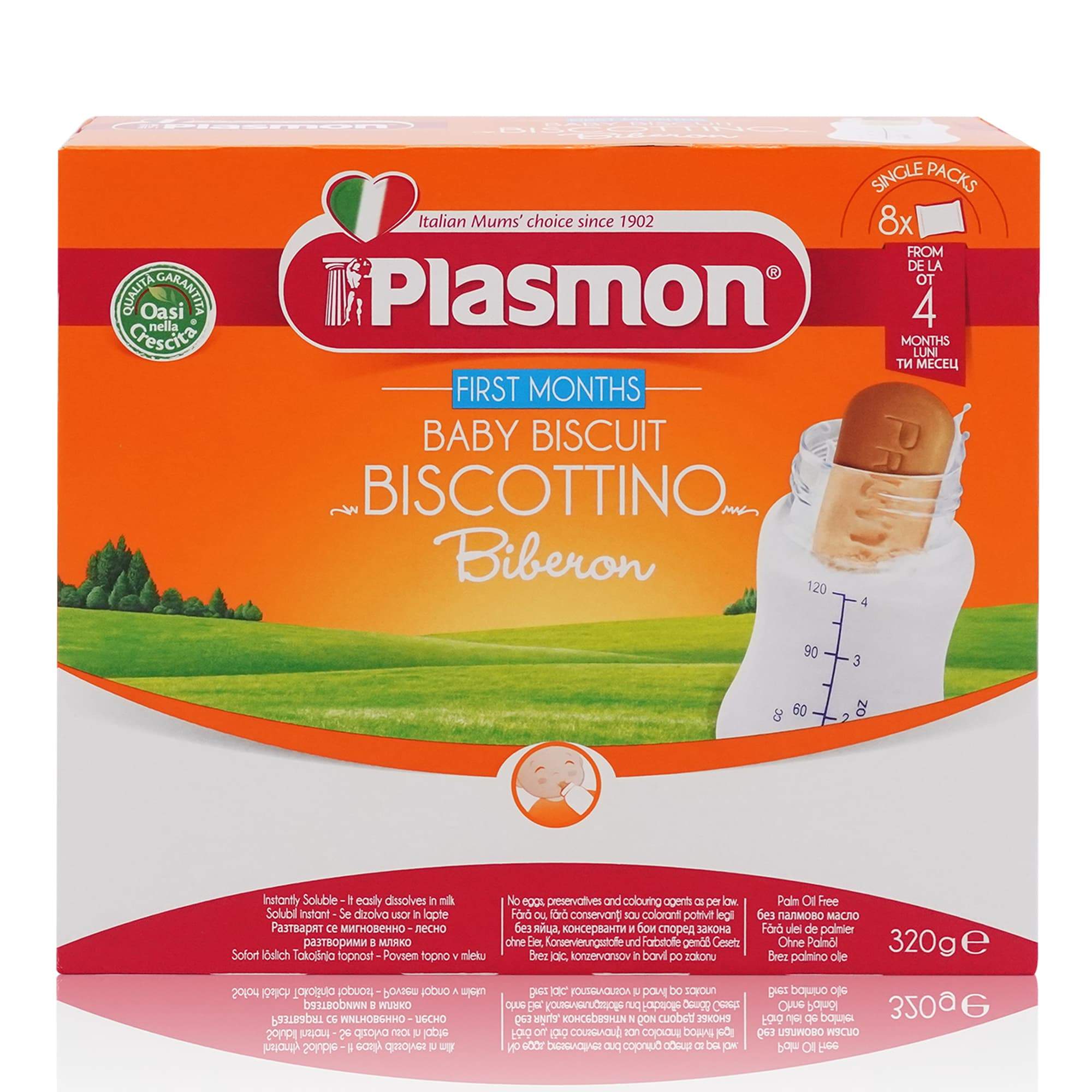 PLASMON Biscotti Primi mesi – Babykekse ab dem 4. Monat - 0,320kg - italienisch - einkaufen.de
