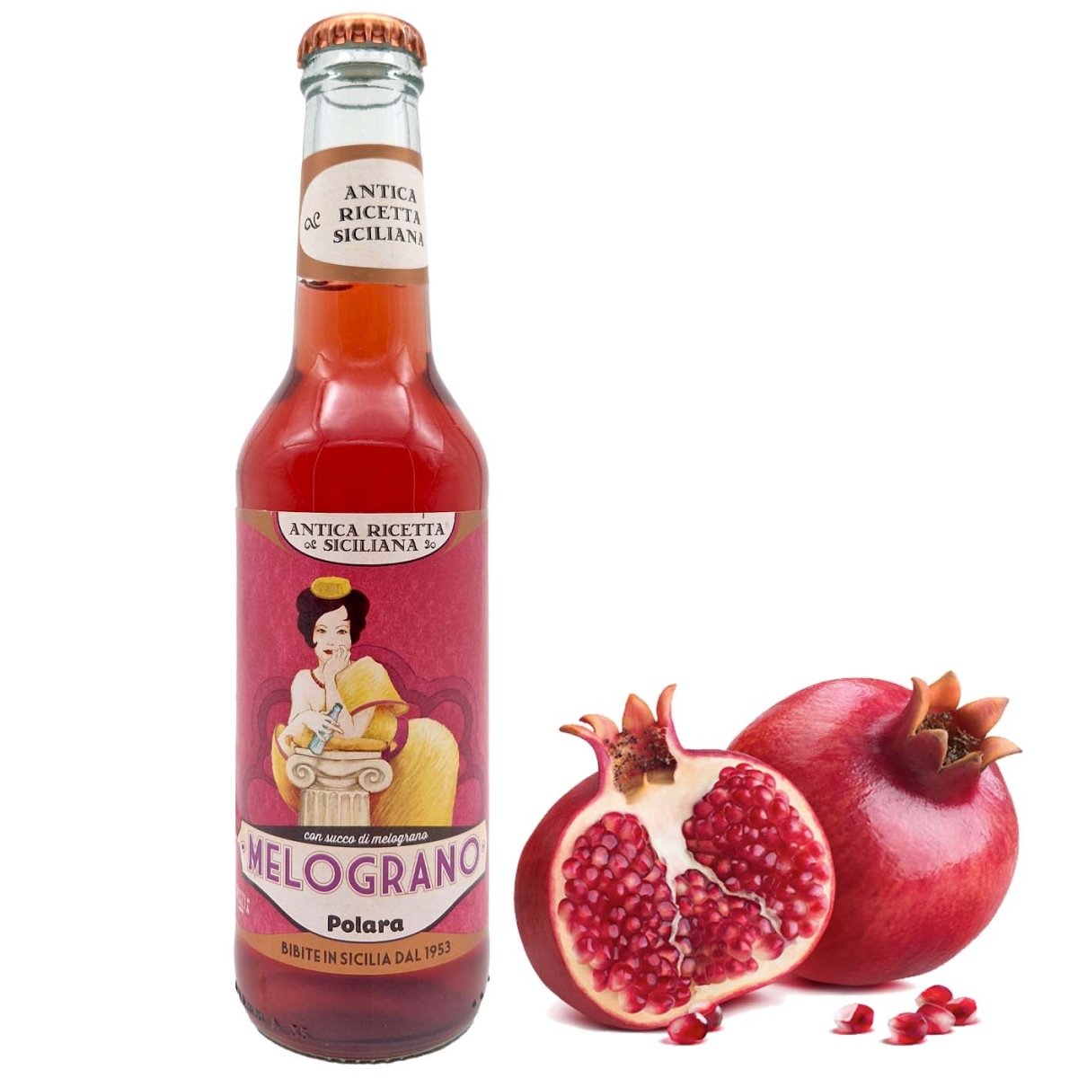 POLARA Melograno - Granatapfel Holunder Limonade - 0,275l - italienisch - einkaufen.de
