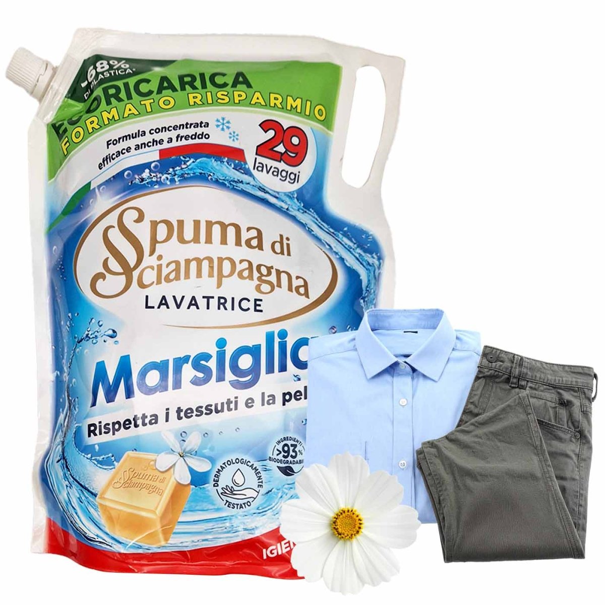 Spuma di Sciampagna Lavatrice Marsiglia 1305ml - italienisch - einkaufen.de