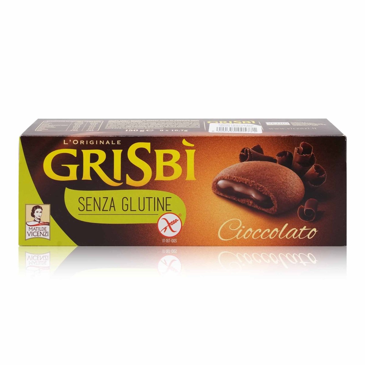 VICENZI Grisbi senza glutine cioccolato – Kekse Grisbi Schoko glutenfrei - 0,150kg - italienisch - einkaufen.de