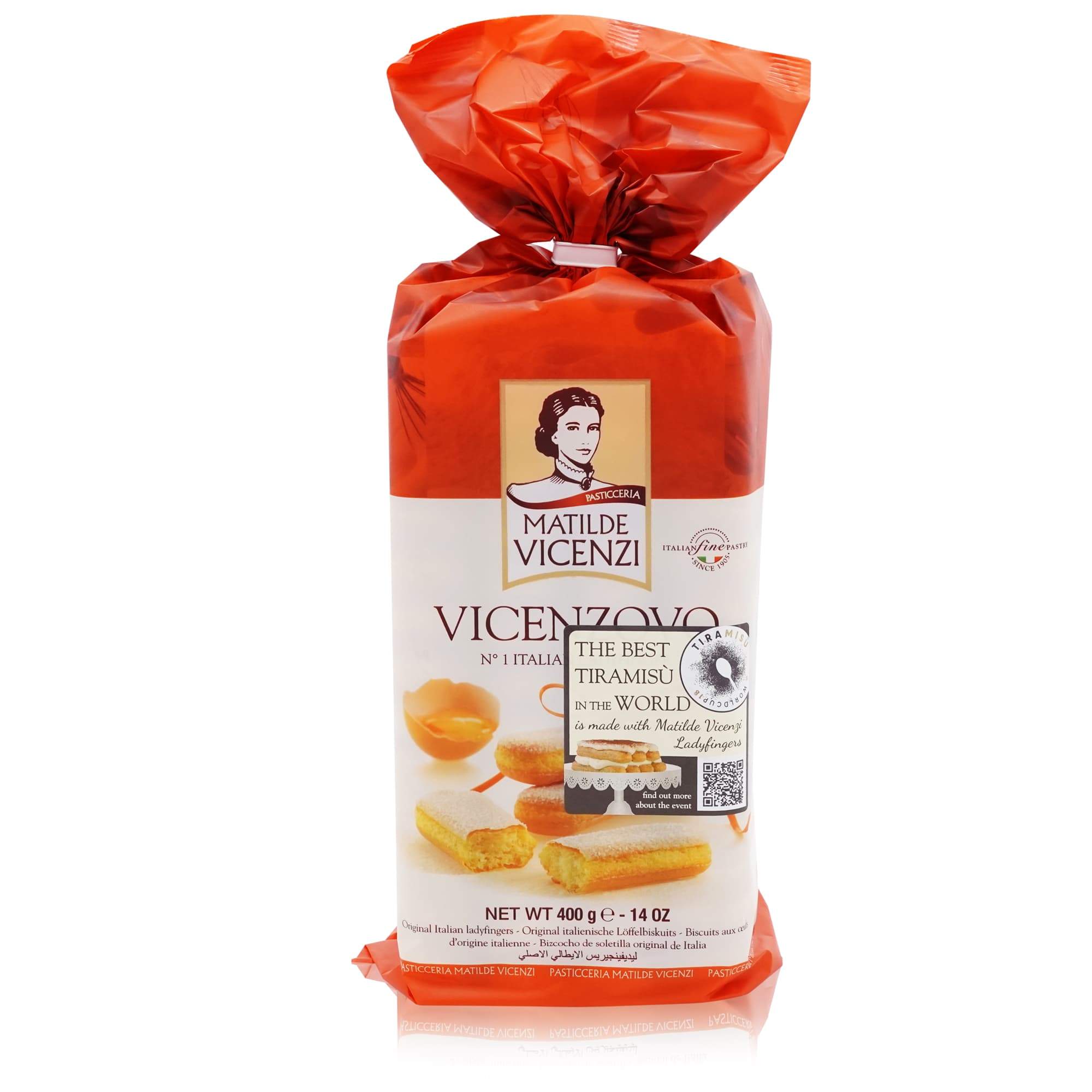 VICENZI Vicenzovo Savoiardi – Löffelbiskuit mit Zucker - 0,400kg - italienisch - einkaufen.de