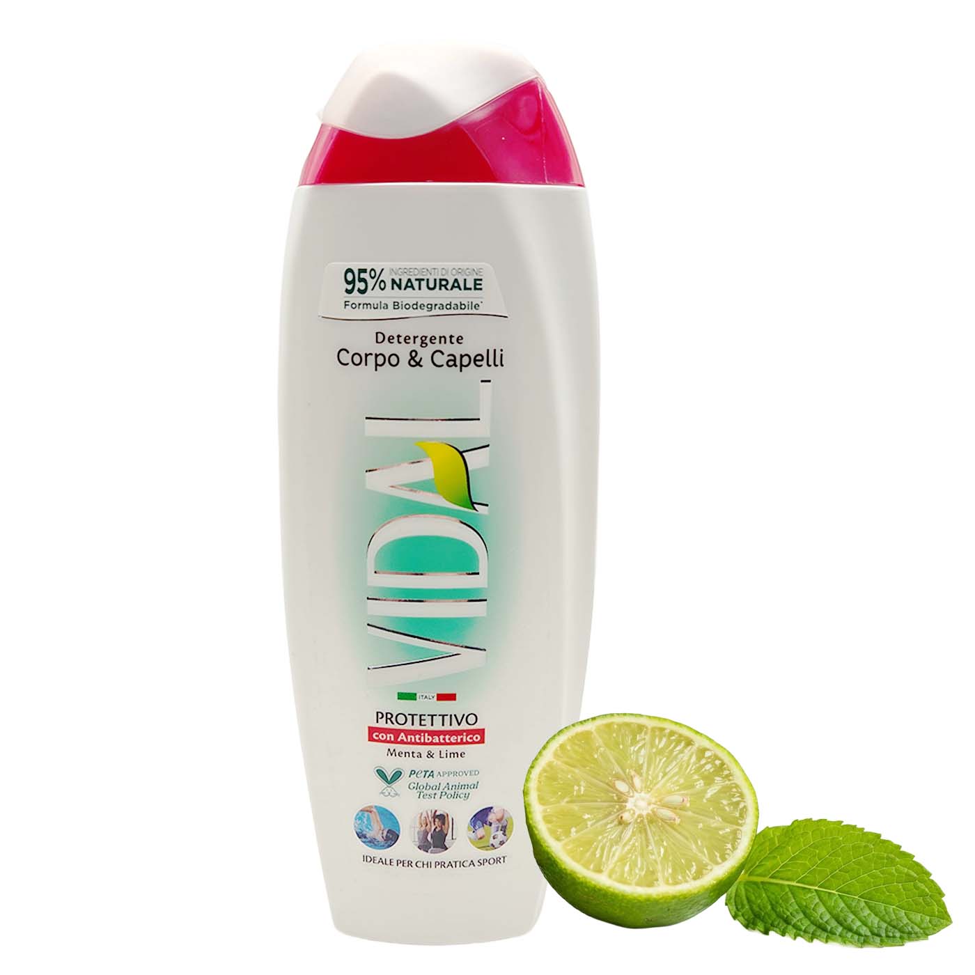 Vidal Doccia Protettivo Antibatterico Menta Lime 250 ml