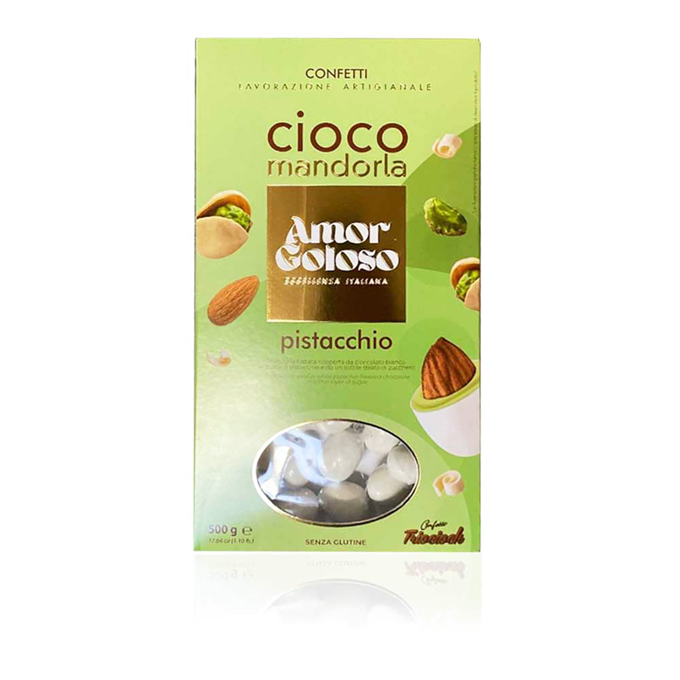 AMOR GOLOSO - Cioco Mandorla Paistacchio - Pistazienkonfekt - 0,5kg