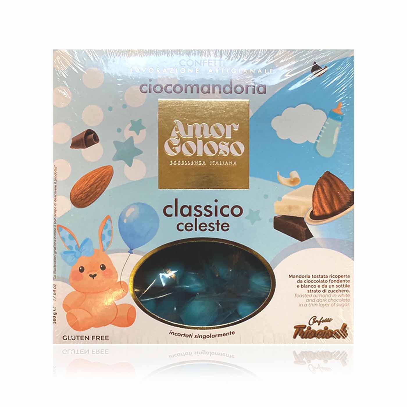 AMOR GOLOSO - Classico Celeste - Konfekt blau - glutenfrei - 0,5kg