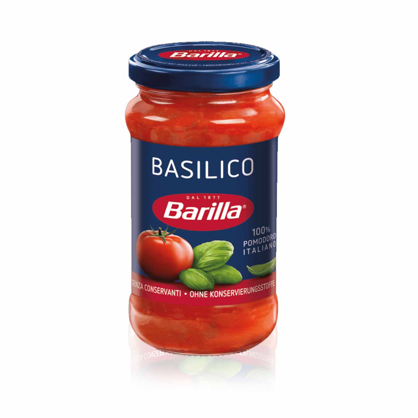 BARILLA - Basilico - Tomatensauce mit Basilikum - 0,4kg BARILLA - Basilico - Tomatensauce mit Basilikum - 0,4kg