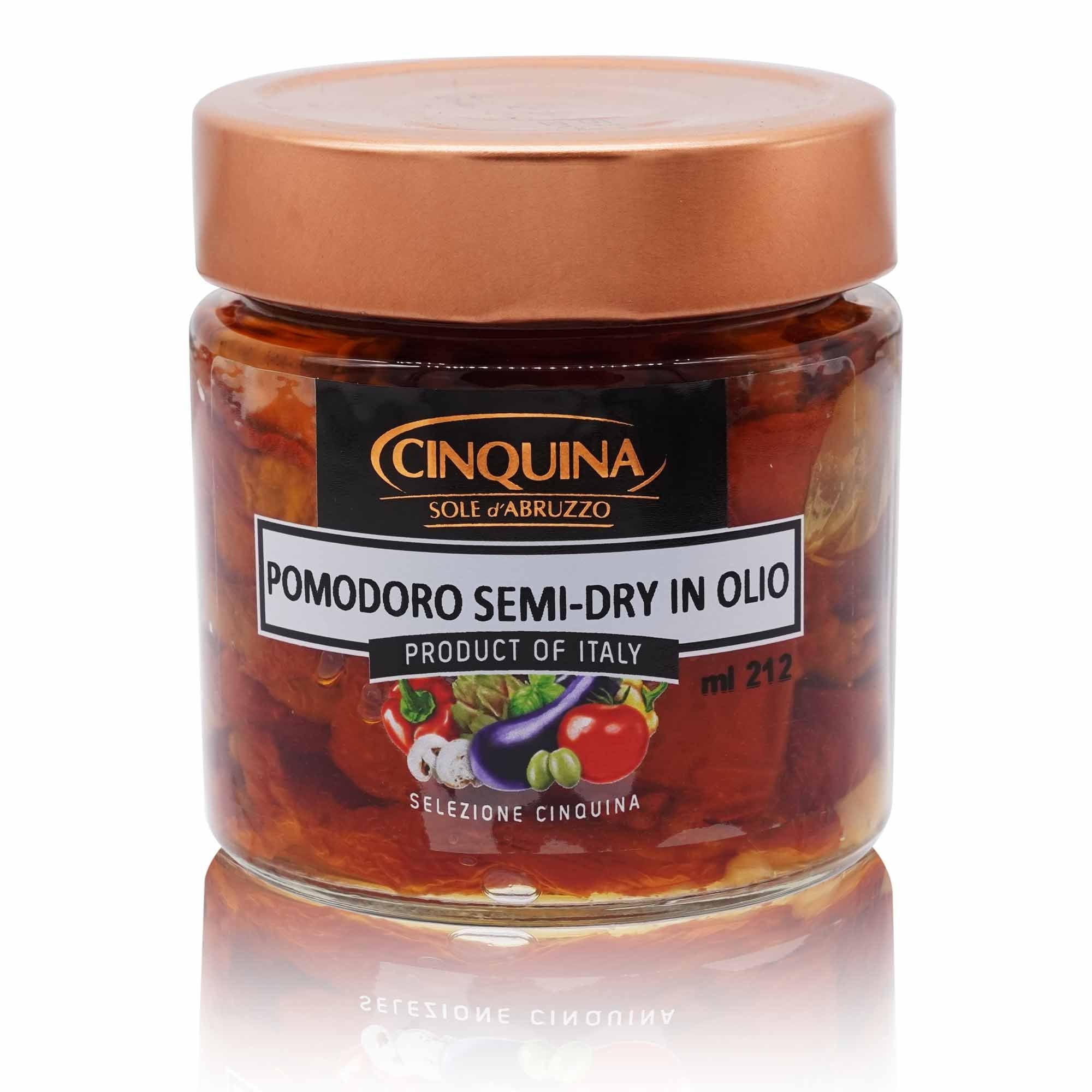 CINQUINA Pomodoro semidry in olio – Tomaten halb getrocknet in Öl - 0,240kg