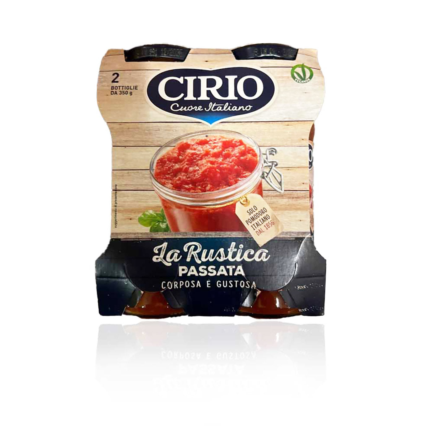 CIRIO Passata Rustica- Passierte Tomaten grob- 2x 0,350kg