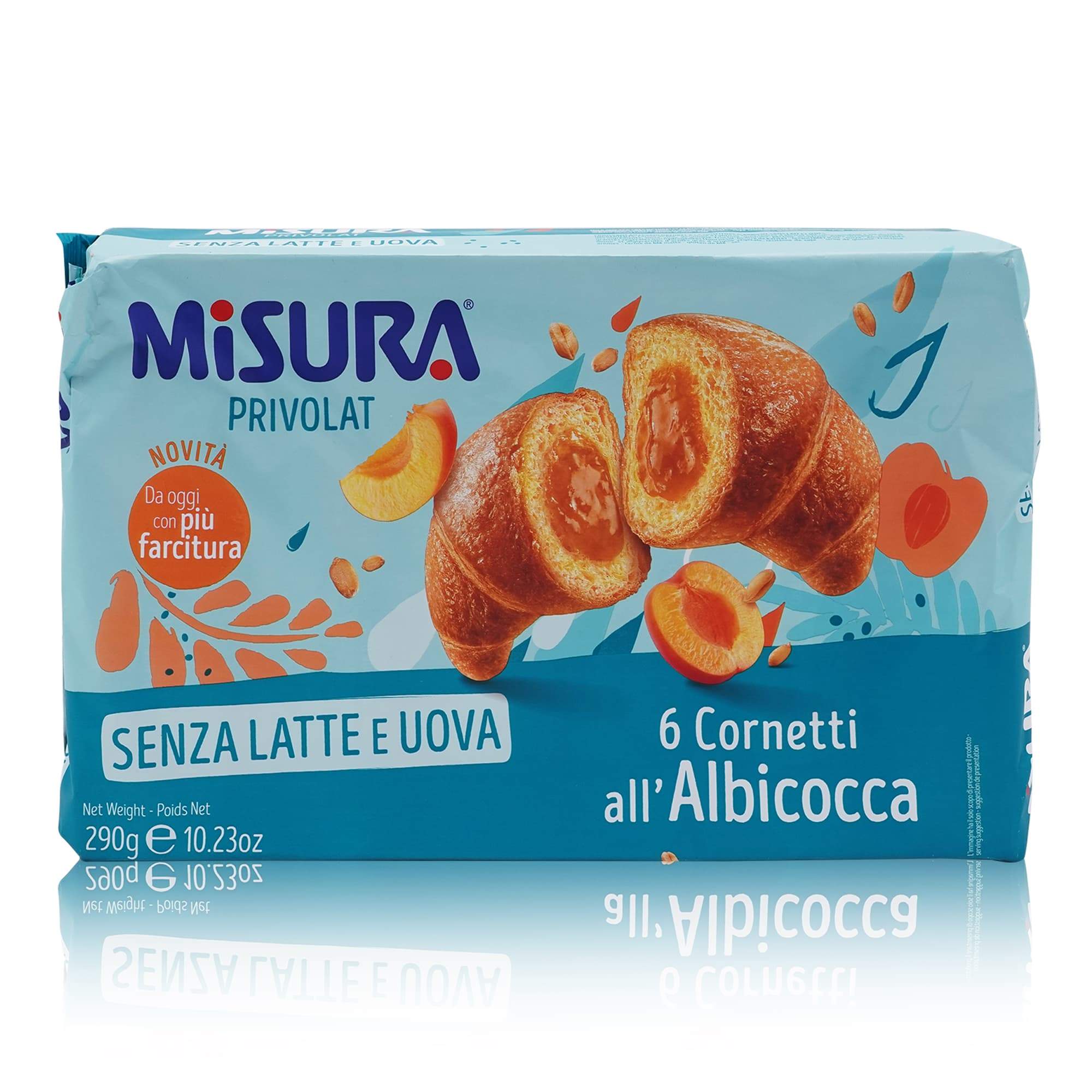 MISURA Cornetti all'Albicocca – Hörnchen mit Aprikosenfüllung - 0,290kg