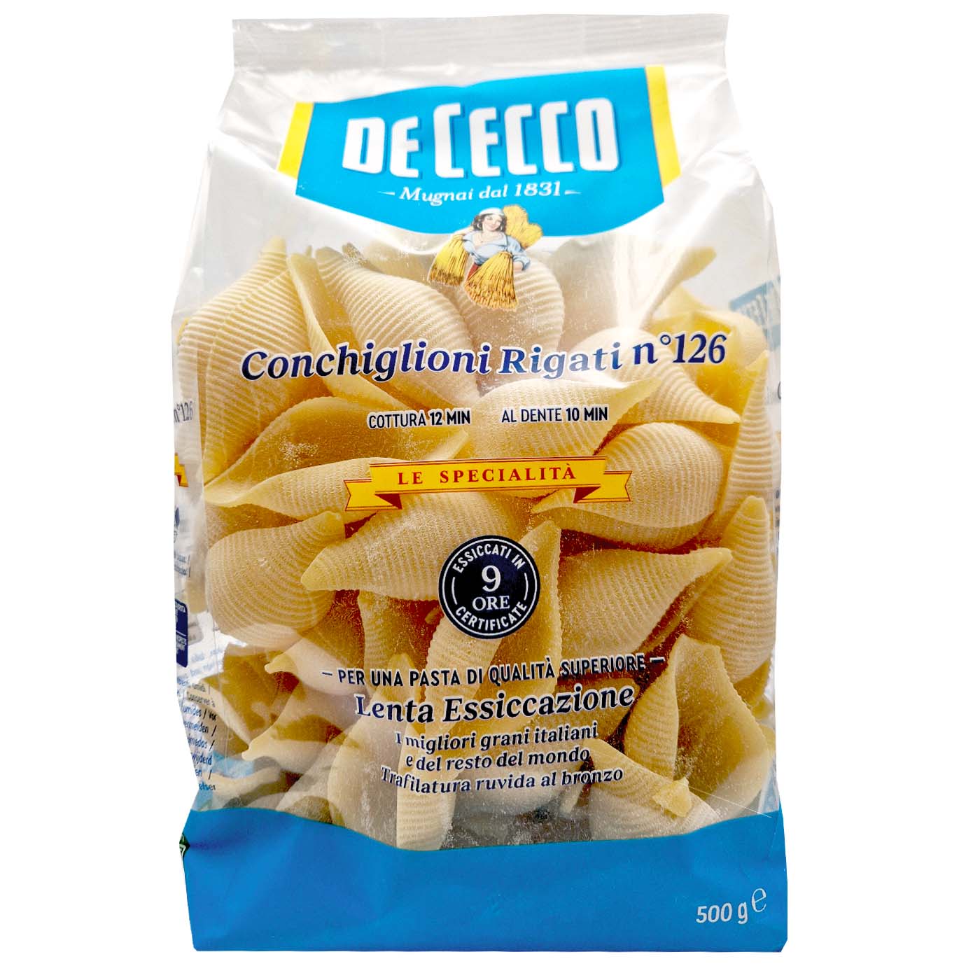 DE CECCO Conchiglioni Rigati Nr. 126 500g