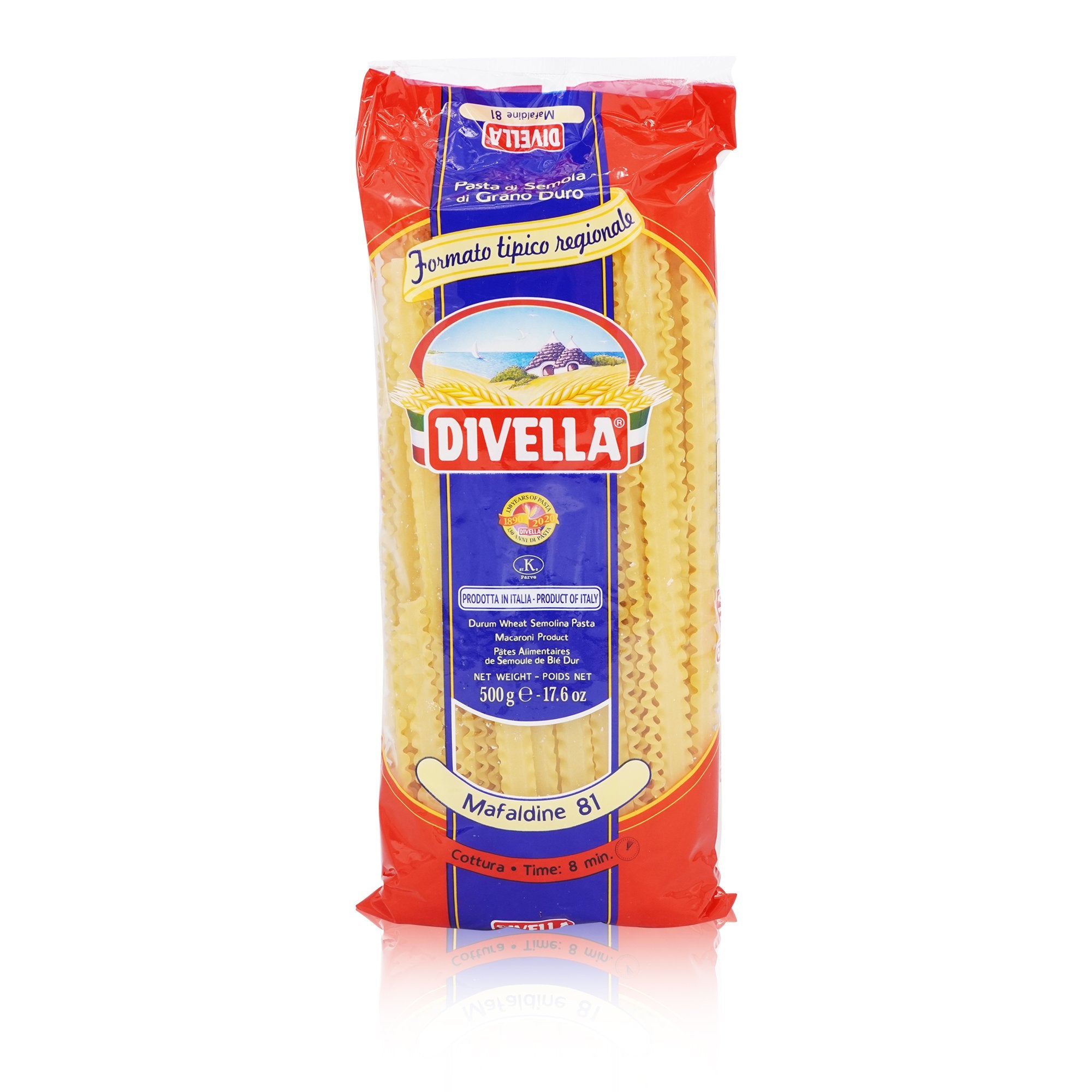 DIVELLA Mafaldine n°81 – Pasta Mafaldine Nr.81 - 0,5kg