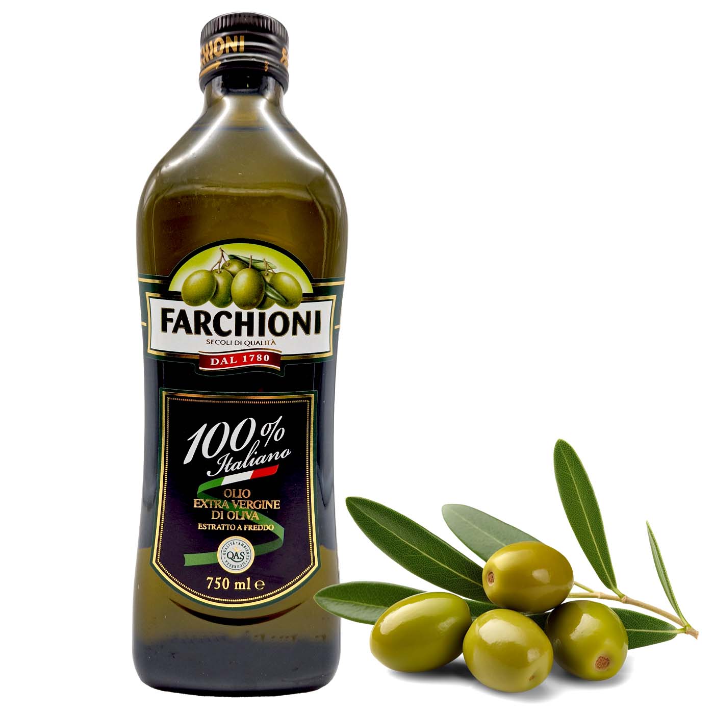 FARCHIONI Olio E.V. 100% italiano – Olivenöl 100% italienisch - 0,75l