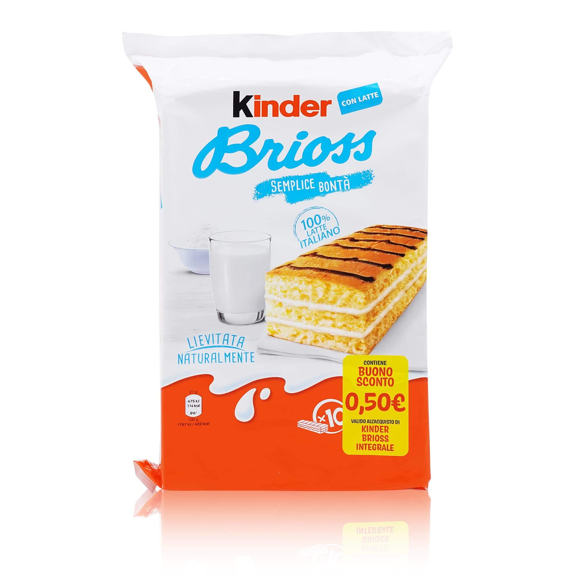FERRERO KINDER Brioss Latte – Brioss mit Milch - 0,270kg