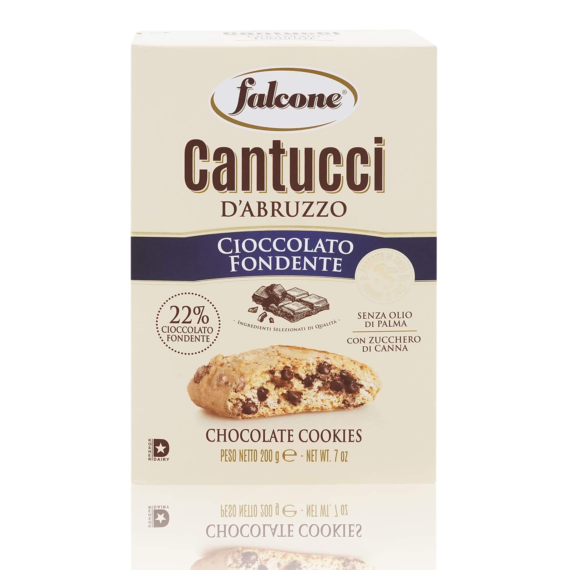 FALCONE Cantucci Cioccolato fondente – Cantucci Zartbitterschokolade - 0,200kg