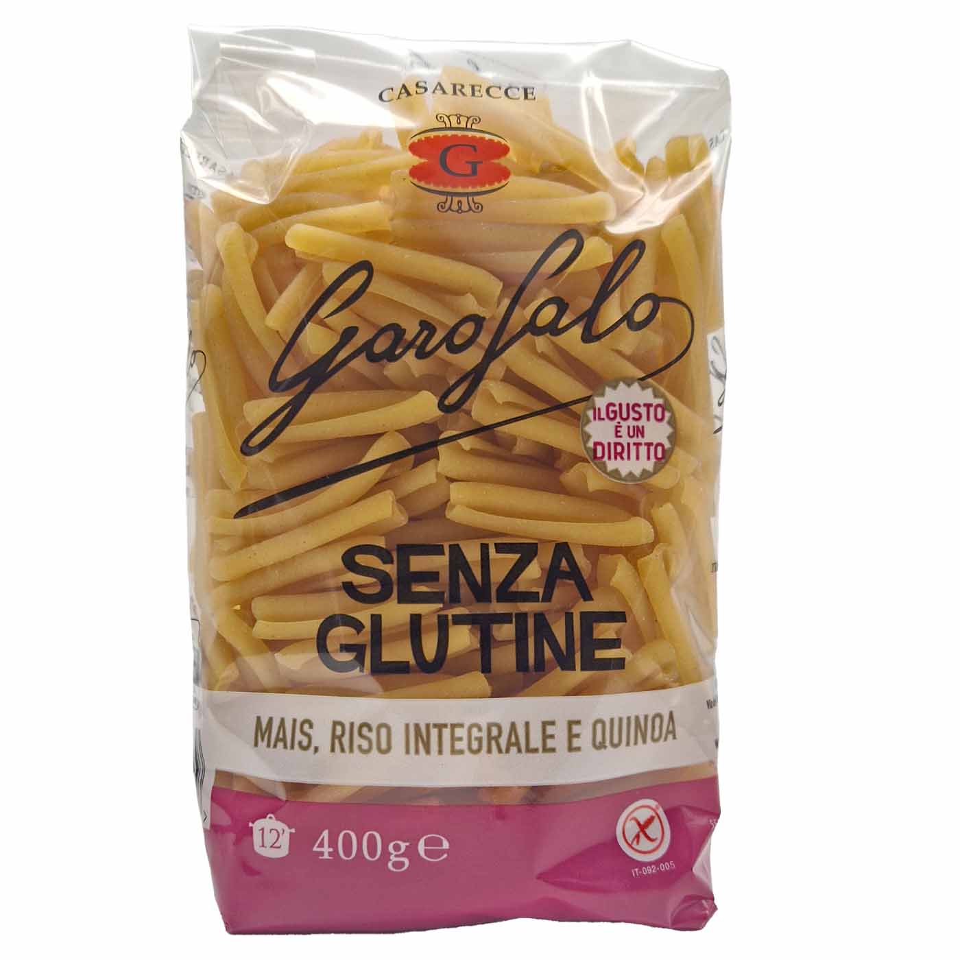 GAROFALO Casarecce senza glutine – Casarecce glutenfrei - 0,400kg