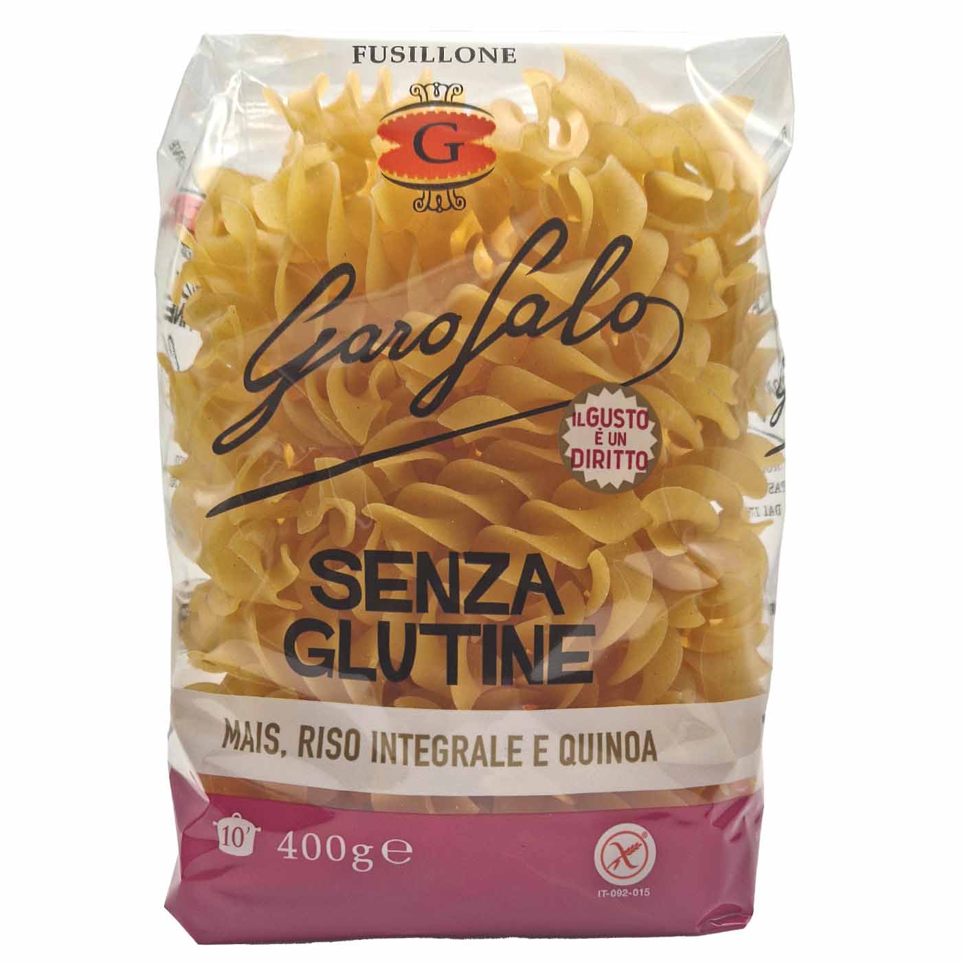 GAROFALO Fusillone senza glutine - 0,400kg