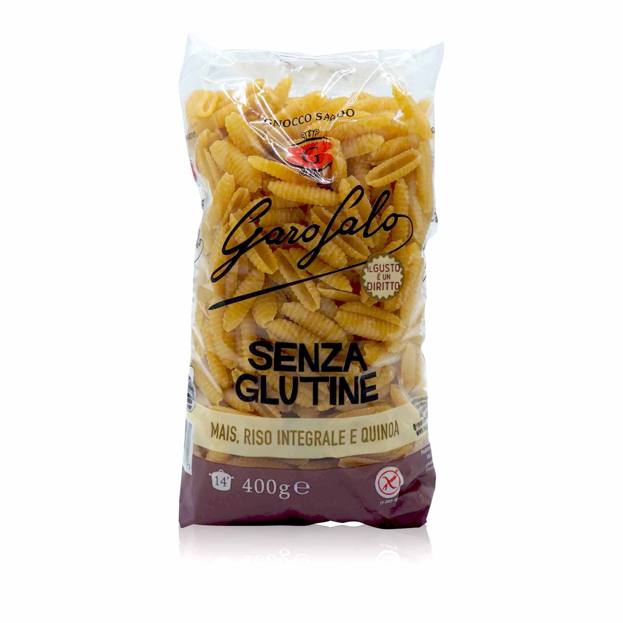 GAROFALO Gnocco Sardo senza glutine 400g - Gnocco sardo glutenfrei 0,400kg