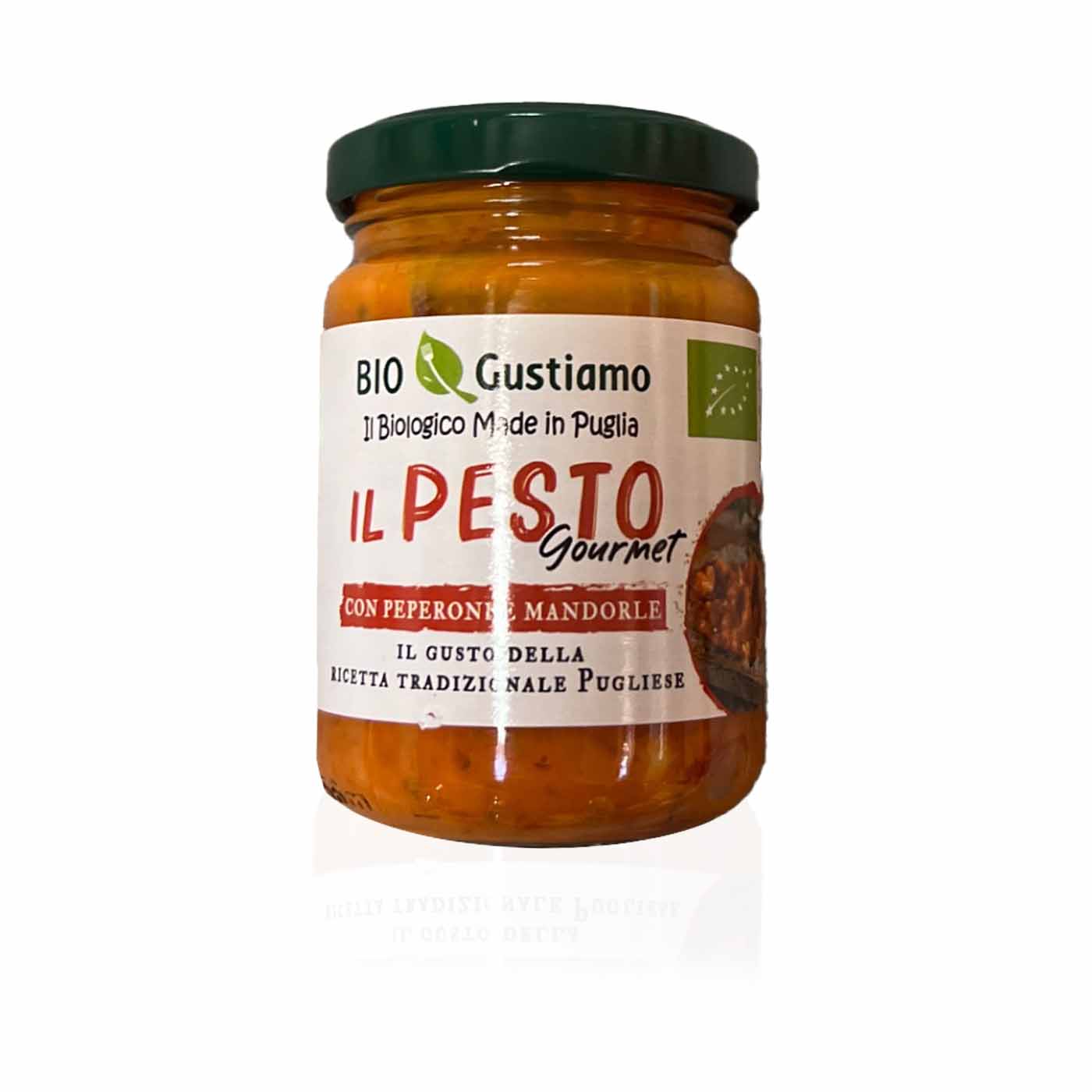 GUSTIAMO Pesto Peproni-Mandorle- Peperoni Mandelpesto- 0,13kg