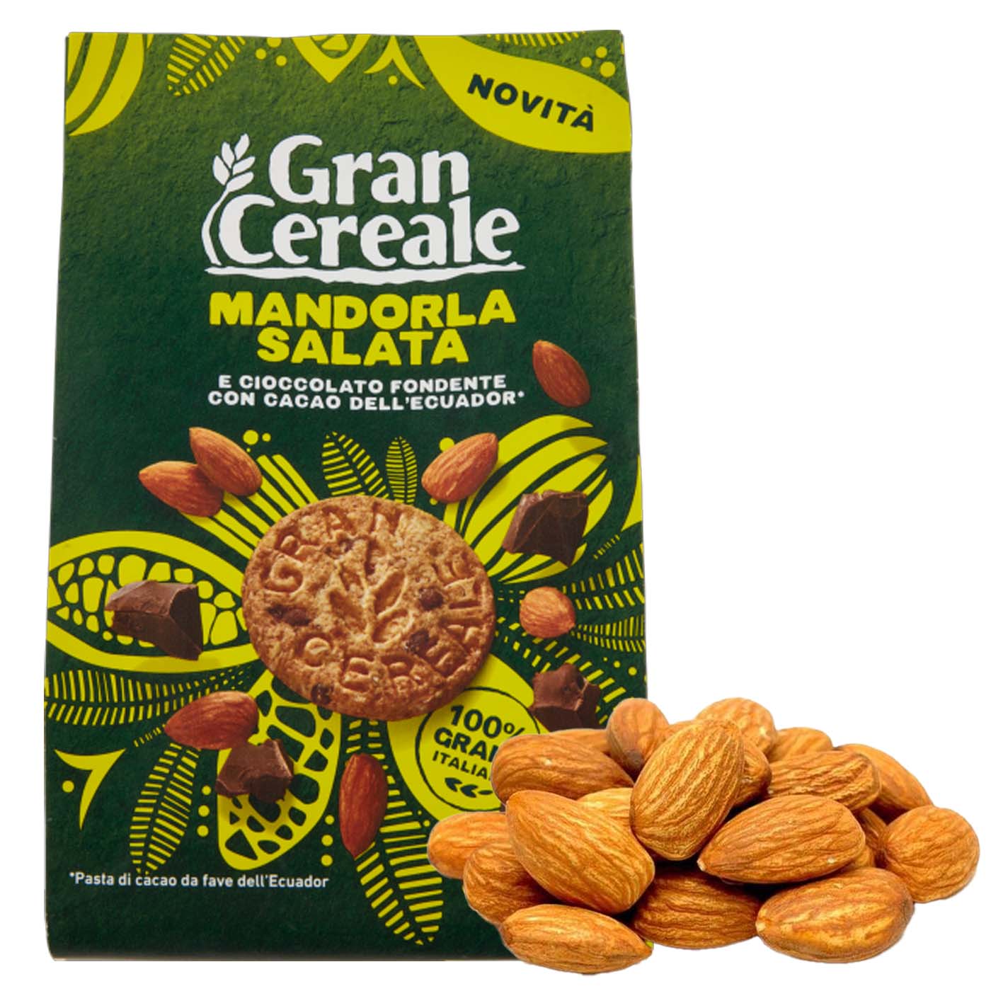 GRANCEREALE Biscotti con Mandorla Salata - Kekse mit gesalzenen Mandeln - 0,280kg