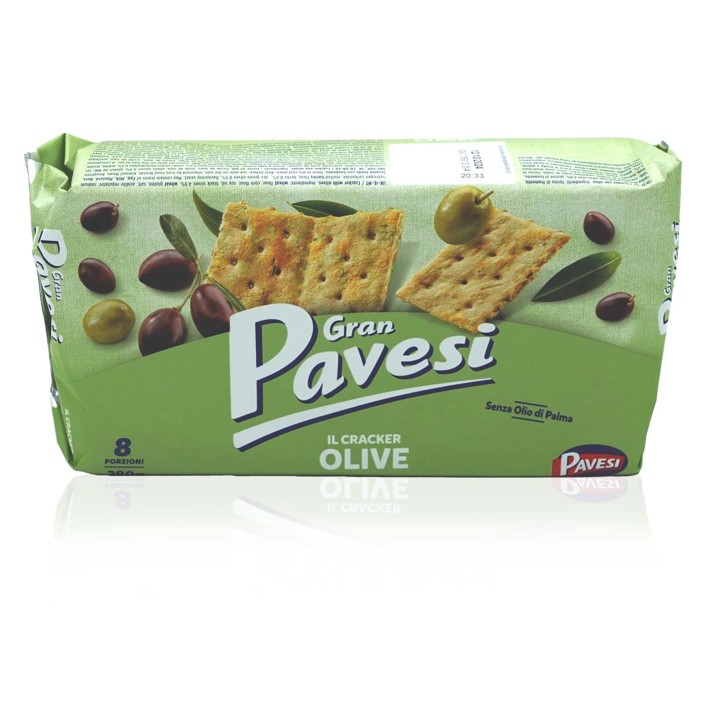 GRAN PAVESI Cracker Olive – Kräcker mit Oliven - 0,280kg
