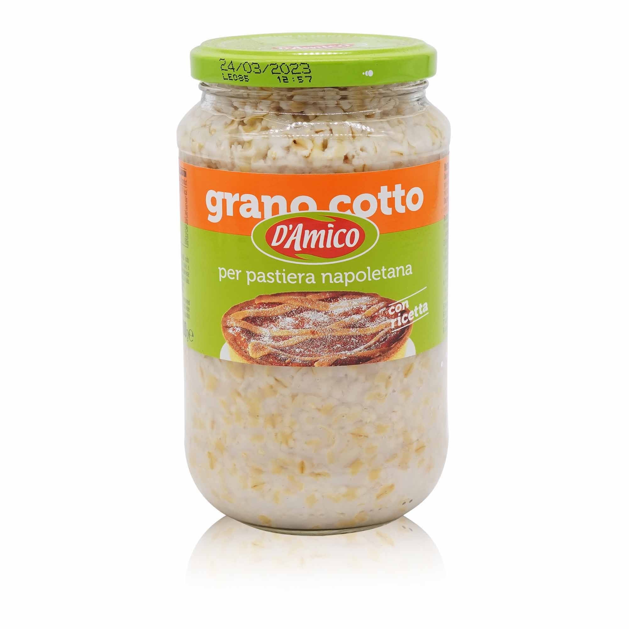 D'AMICO Grano cotto per pastiera – Gekochter Weizen für Neap.Kuchen - 0,58kg