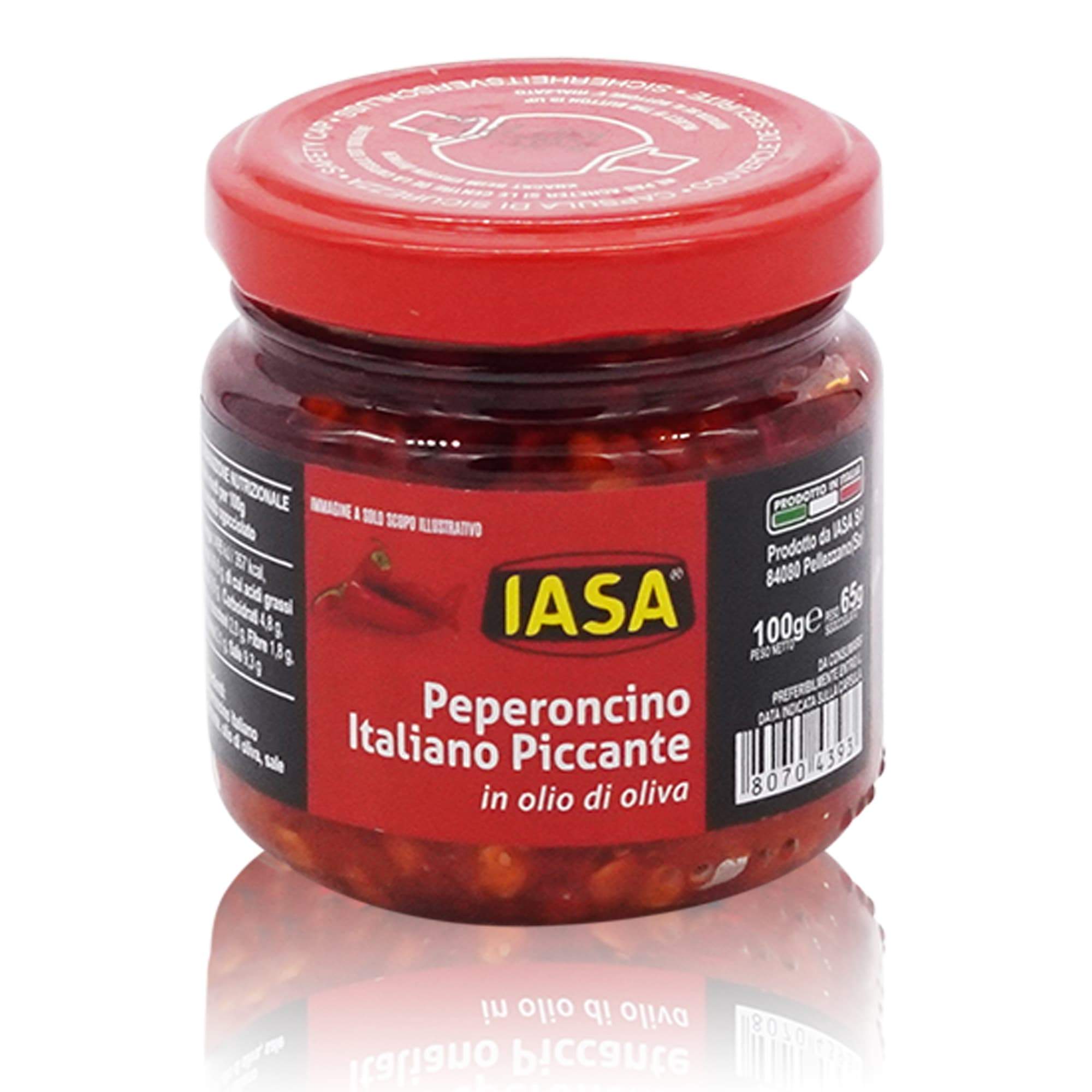 IASA Peperoncino italiano piccante – Chili gestoßen in Olivenöl - 0,100kg