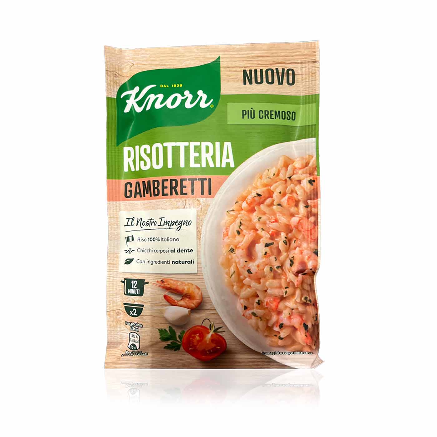 KNORR Risotteria Gambertetti - Risotto mit Scampi - 0,175kg