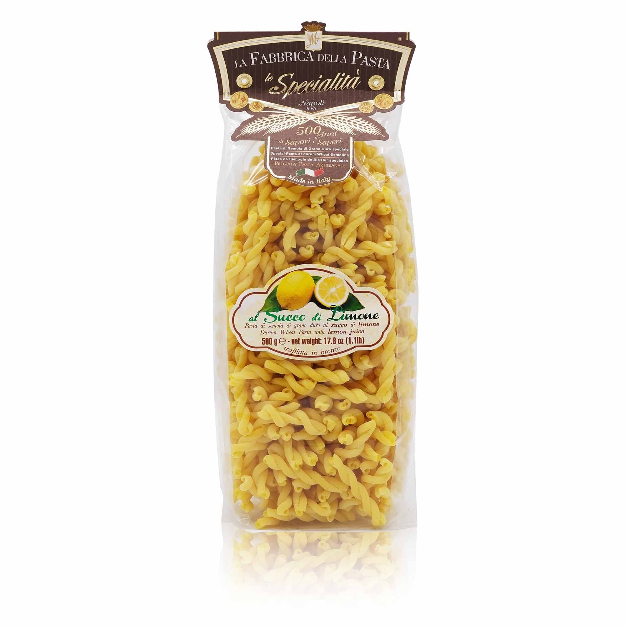 LA FABBRICA DELLA PASTA Riccioli al limone – Riccioli mit Zitrone - 0,5kg