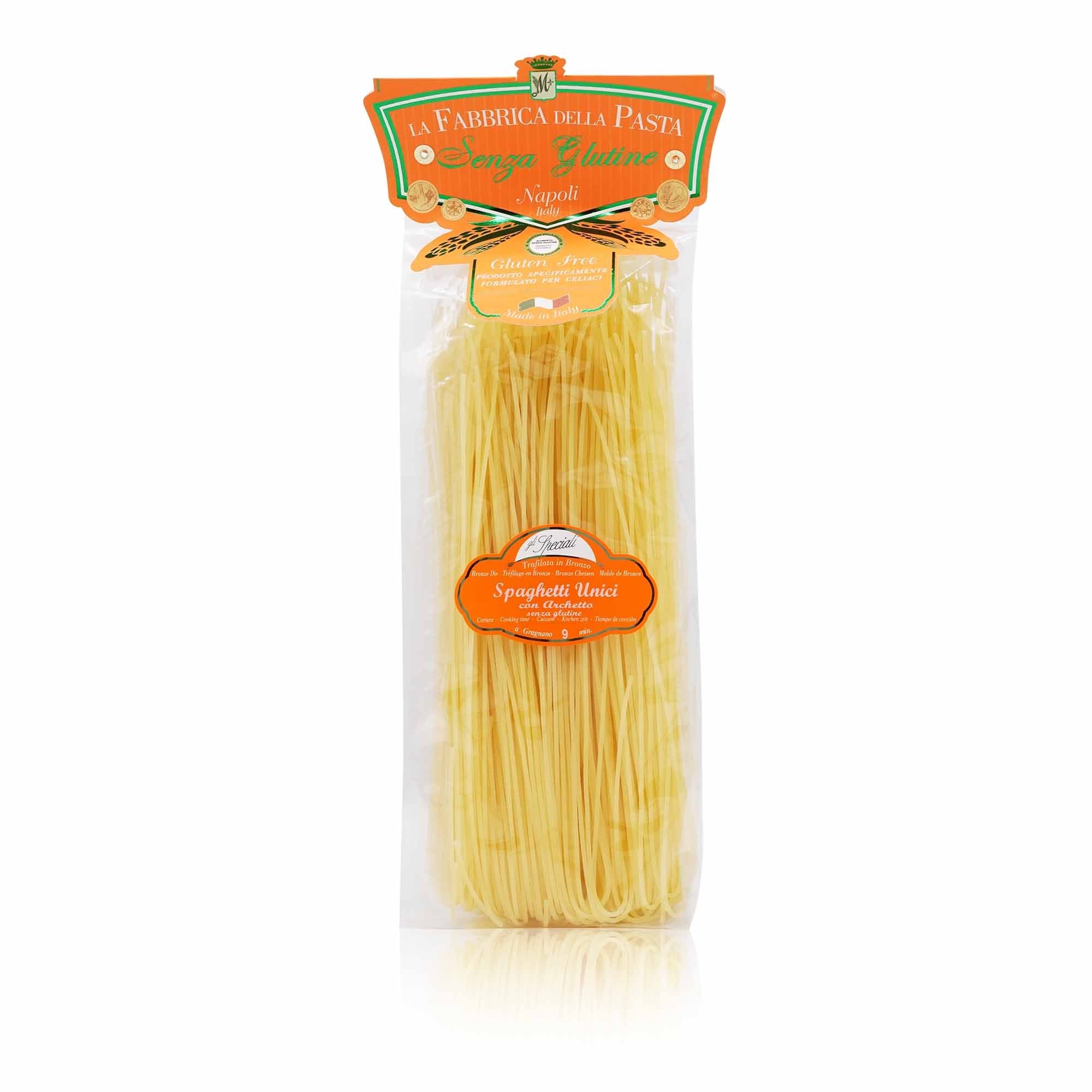 LA FABBRICA DELLA PASTA Spaghetti senza glutine – Spaghetti Glutenfrei - 0,5kg