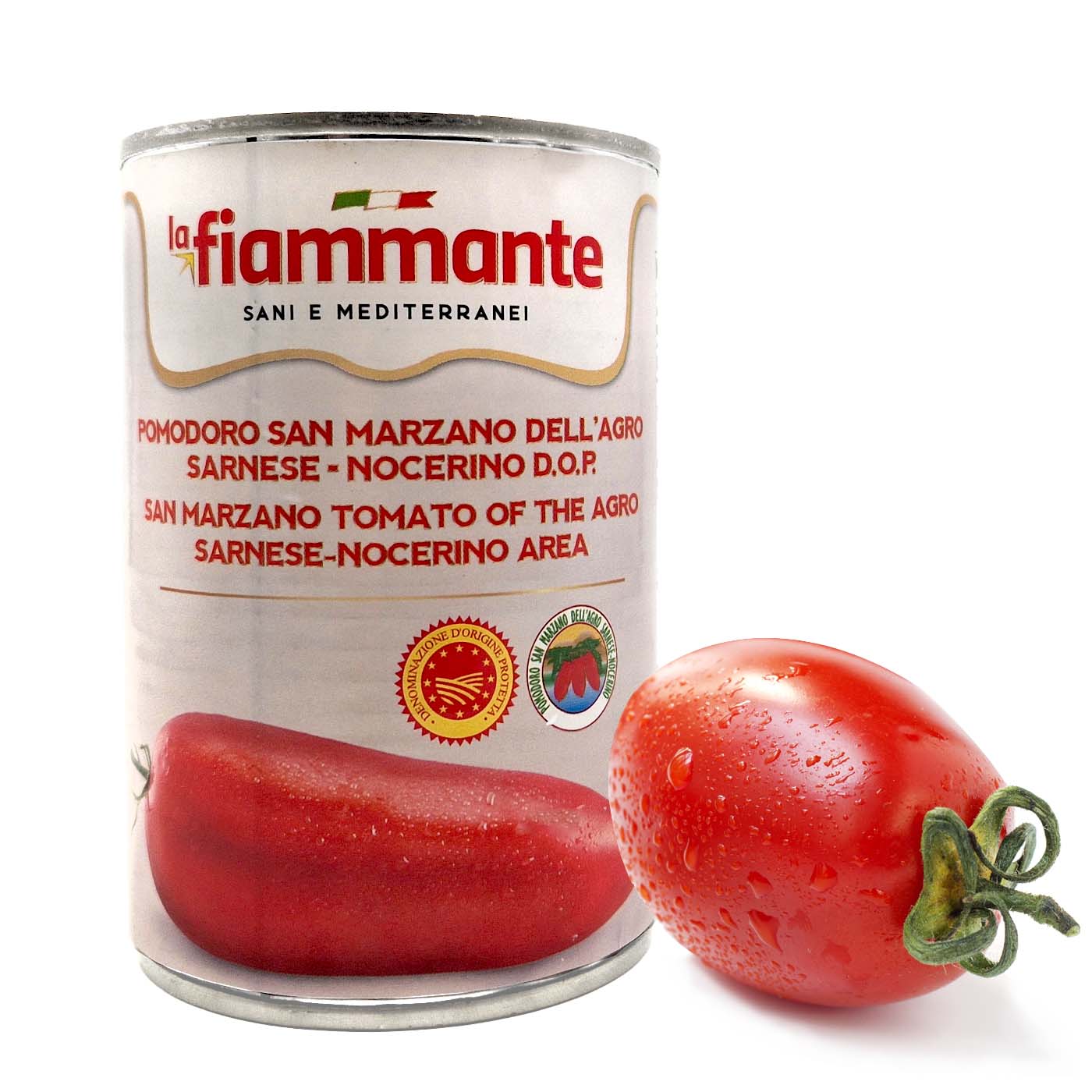 LA FIAMMANTE Pelati- Geschälte Tomaten- 0,4kg