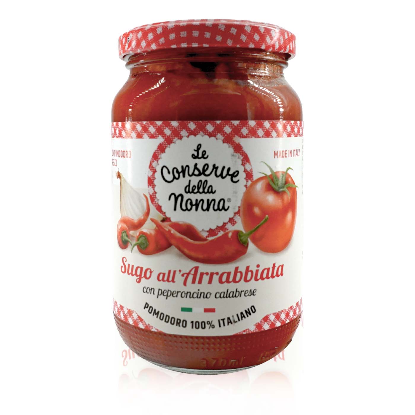 LE CONSERVE DELLA NONNA Sugo all'arrabbiata-Tomatensauce mit Chili - 0,35kg