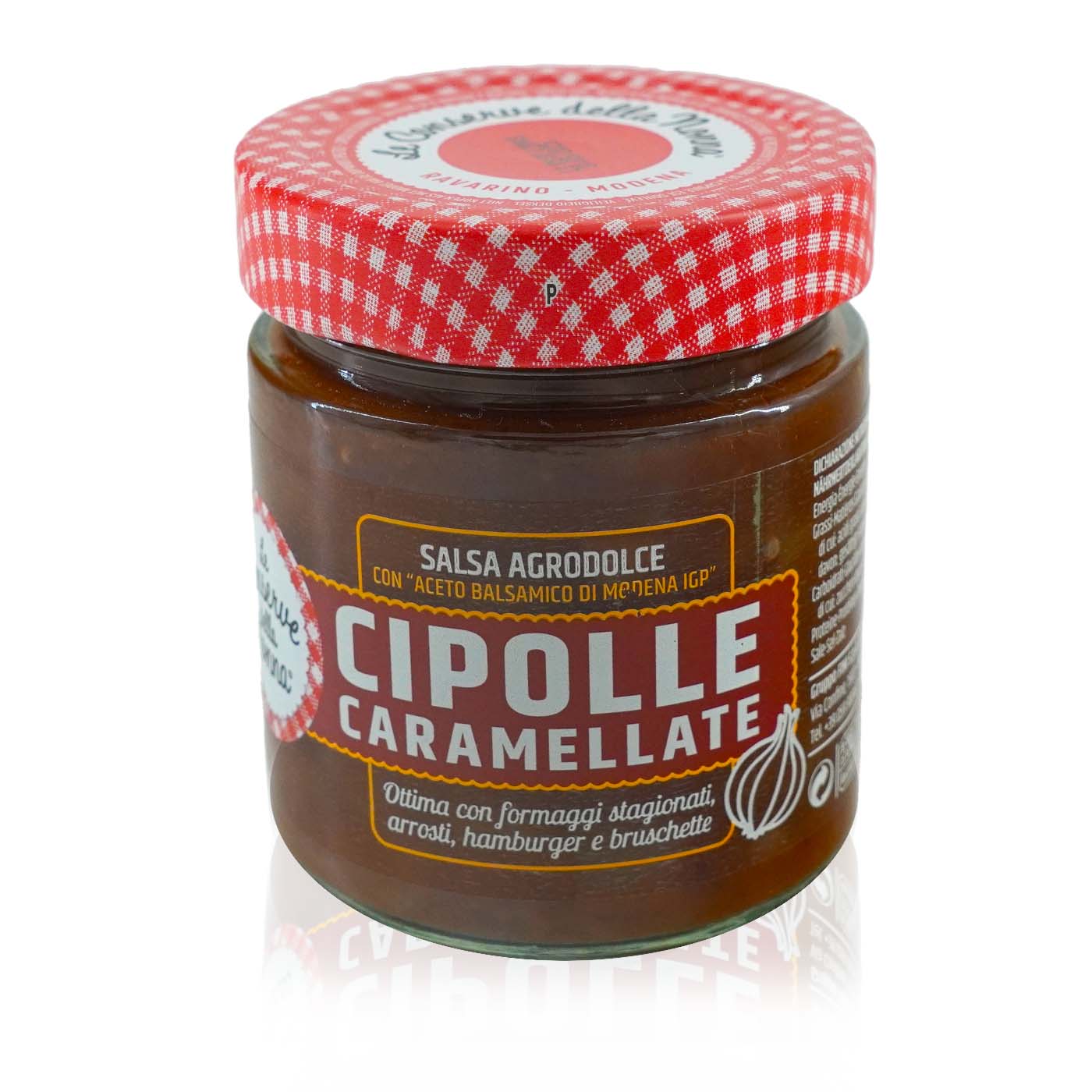 LE CONSERVE DELLA NONNA cipolle caramellate-Karamellisierte Zwiebeln - 0,2kg