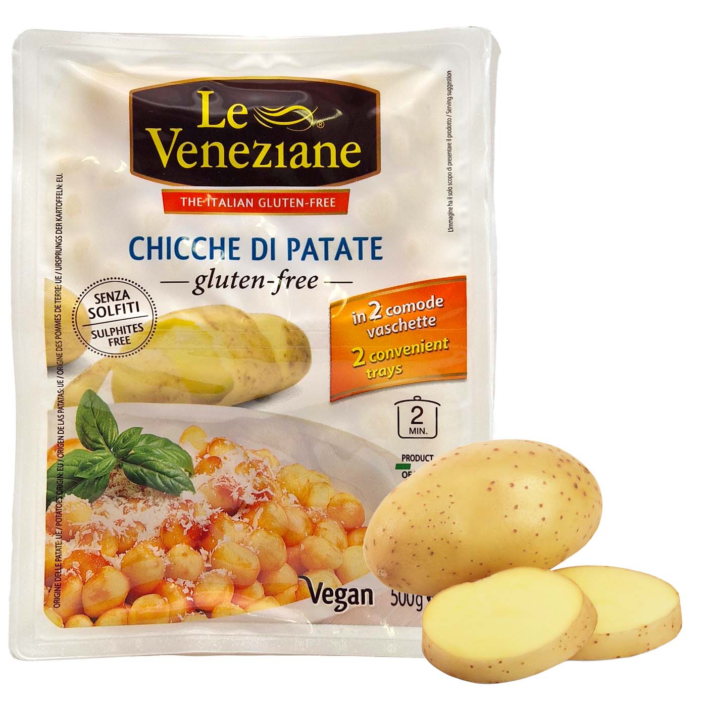 LE VENEZIANE Chicche di patate senza glutine-Kartoffelgnocchi glutenfrei - 0,5kg