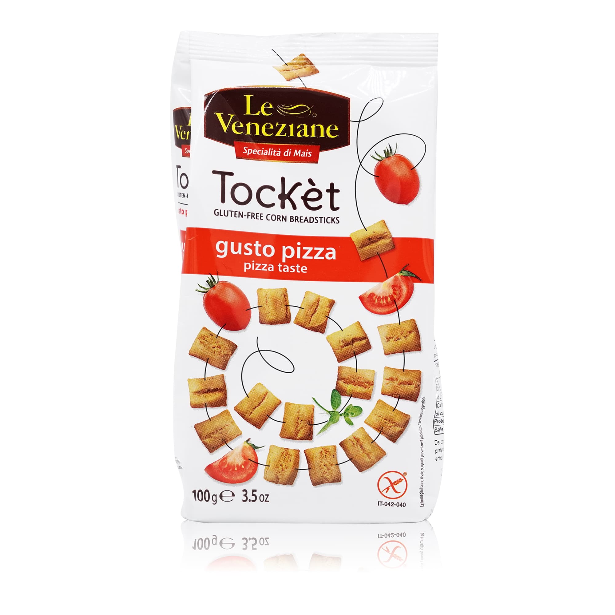 LE VENEZIANE Salatini Tockèt gusto Pizza – Minicracker Pizzageschmack - 0,100kg