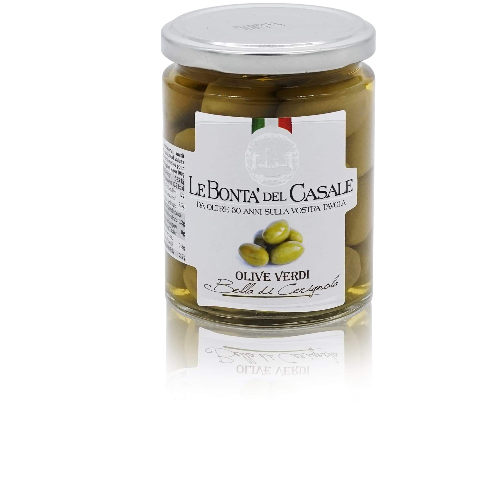 LE BONTÀ DEL CASALE Olive verdi Bella di Cerignola – Grüne Mammutoliven - 0,290kg