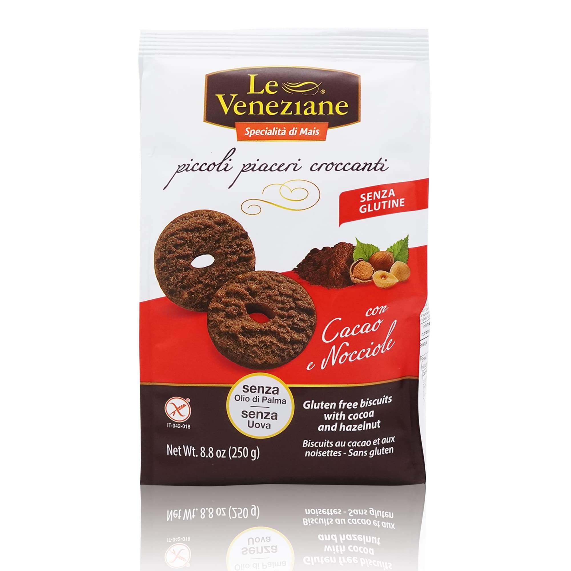 LE VENEZIANE Biscotti Cacao e Nocciole – Kekse Kakao und Nüsse - 0,250kg