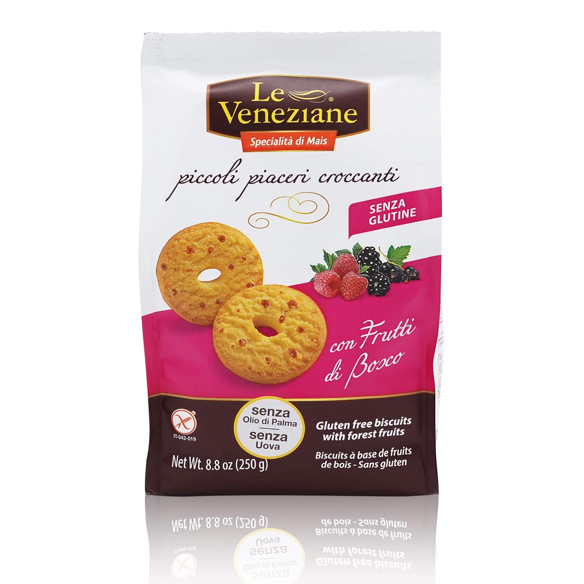 Le Veneziane Biscotti Frutti di bosco – Kekse mit Waldfrüchten - 0,250kg
