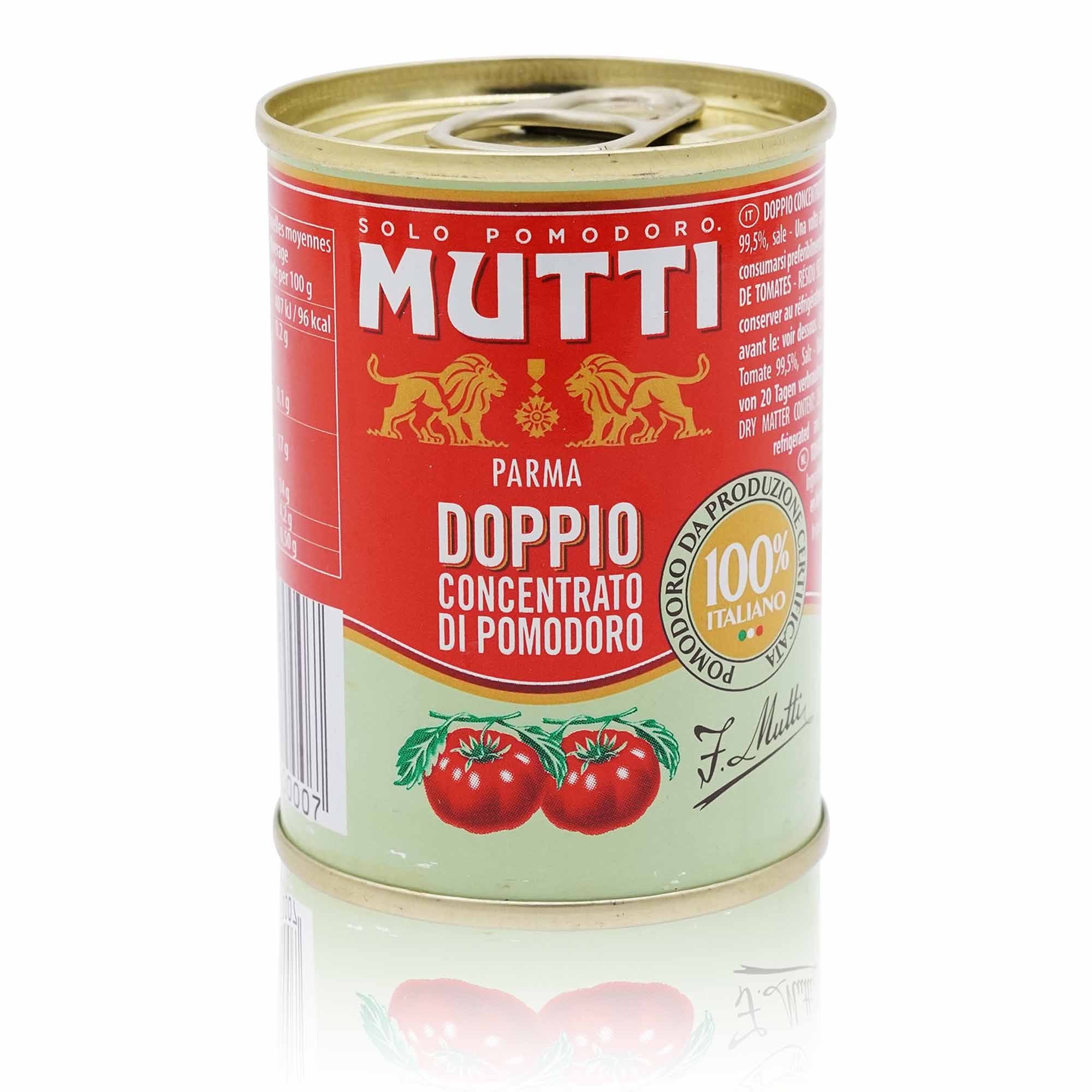 MUTTI Doppio Concentrato di pomodoro – Tomatenmark doppelt konzentriert - 0,140kg