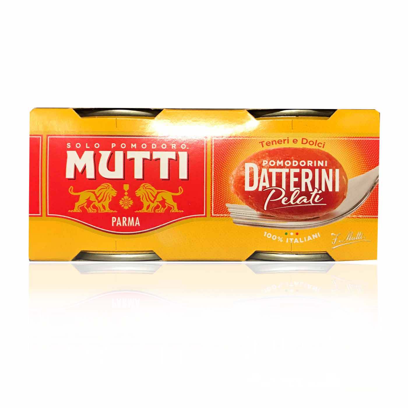 MUTTI Pomodori Datterin Pelati- Geschälte Datteltomaten in Tomatensaft- 0,440kg