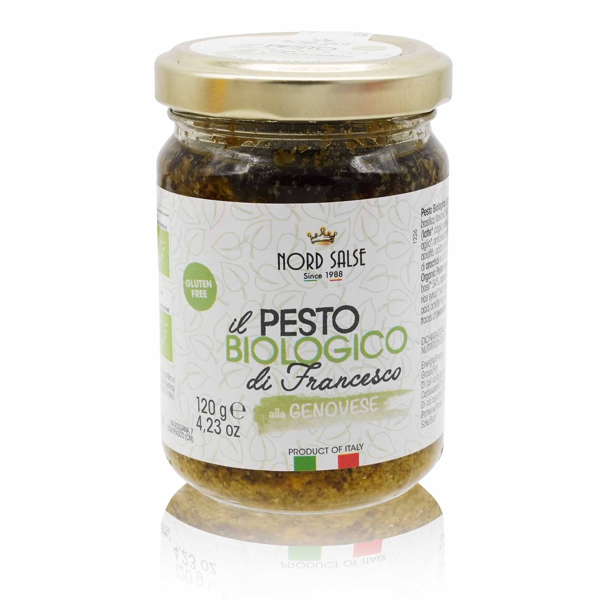 NORD SALSE Pesto Biologico di Francesco – Pesto BIO alla Genovese - 0,120kg